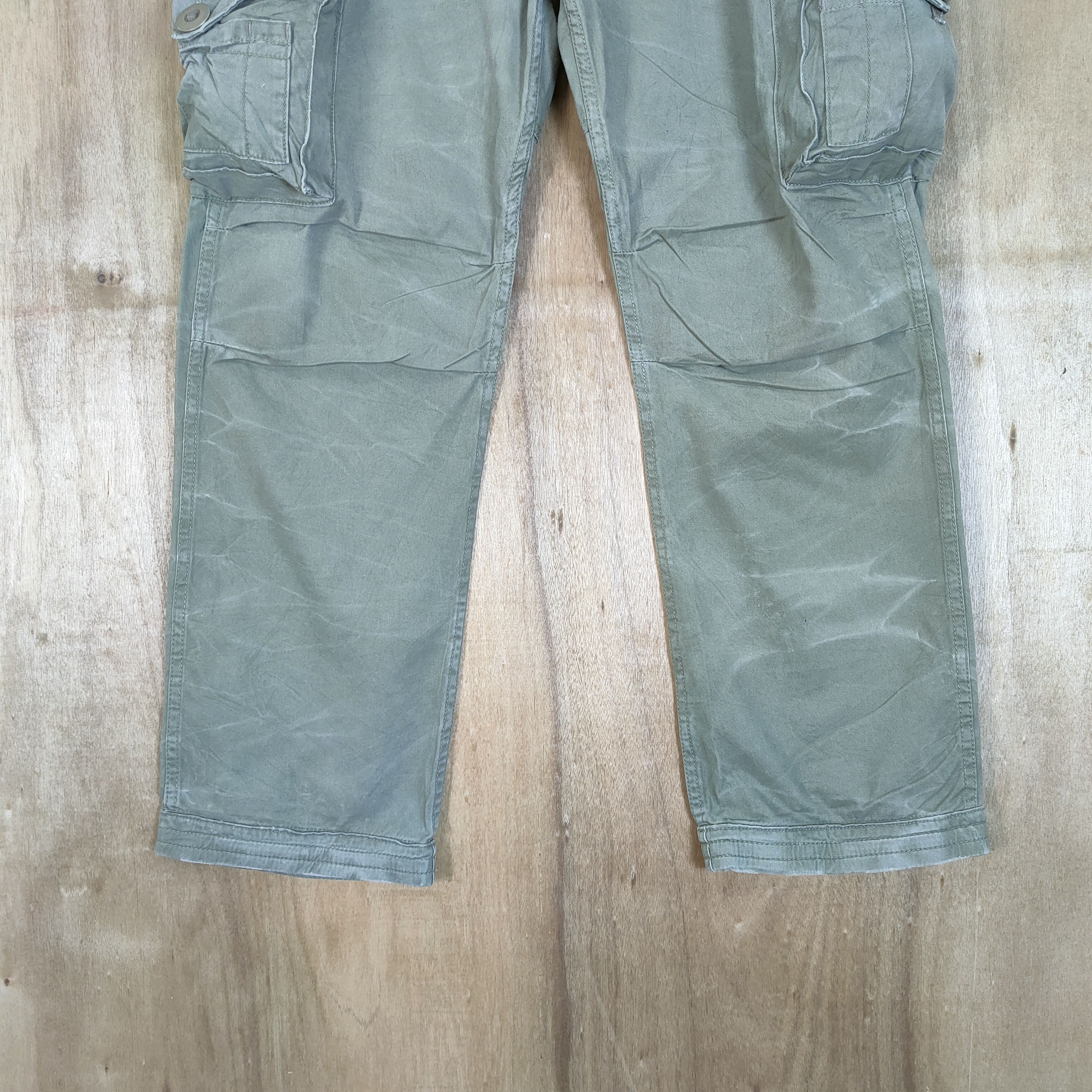 Japanese Brand × Vintage #1 VINTAGE UNITED LABEL FADED CARGO PANTS Size US 38 / EU 54 - 3 Thumbnail