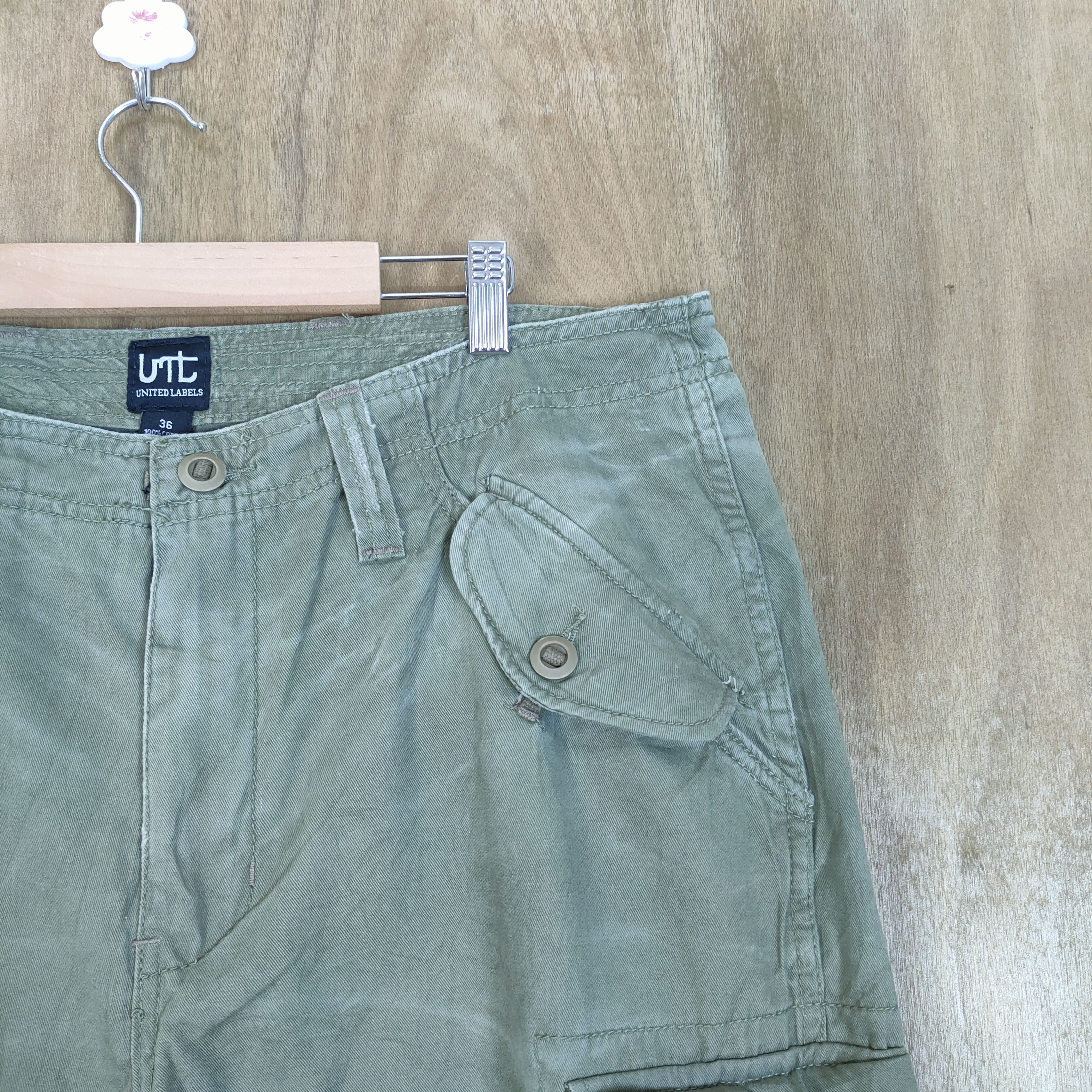 Japanese Brand × Vintage #1 VINTAGE UNITED LABEL FADED CARGO PANTS Size US 38 / EU 54 - 6 Thumbnail