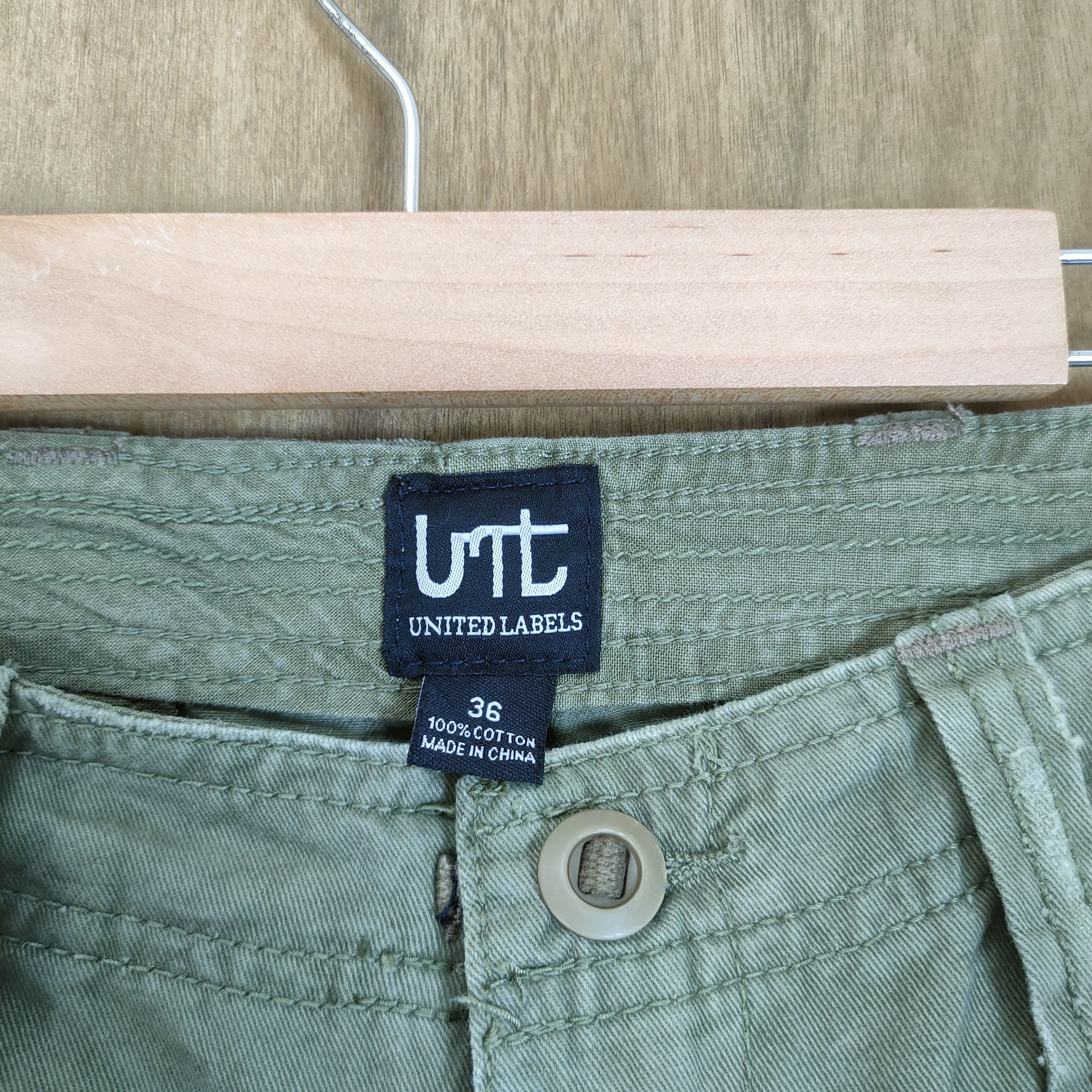 Japanese Brand × Vintage #1 VINTAGE UNITED LABEL FADED CARGO PANTS Size US 38 / EU 54 - 7 Thumbnail