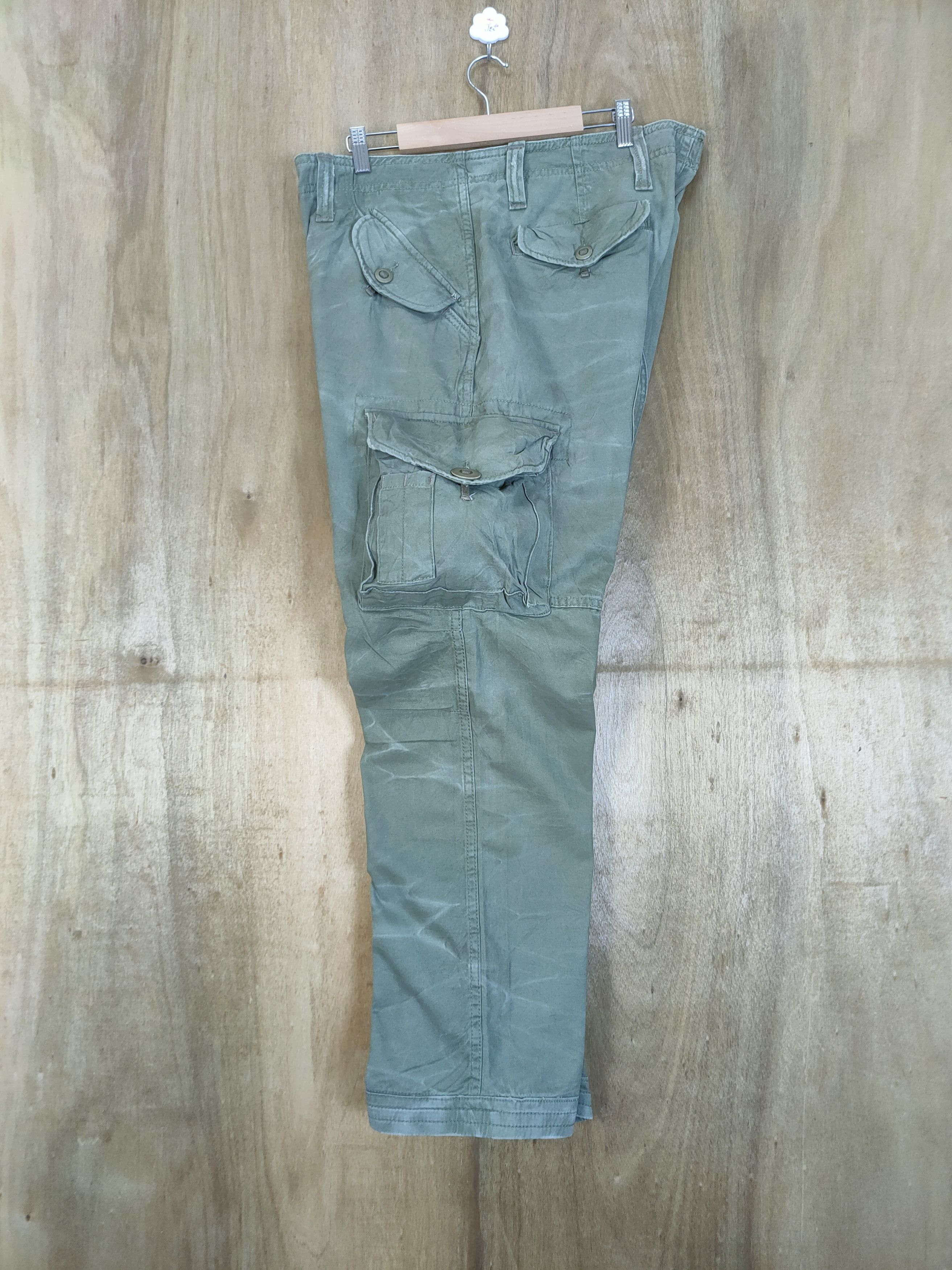 Japanese Brand × Vintage #1 VINTAGE UNITED LABEL FADED CARGO PANTS Size US 38 / EU 54 - 12 Thumbnail