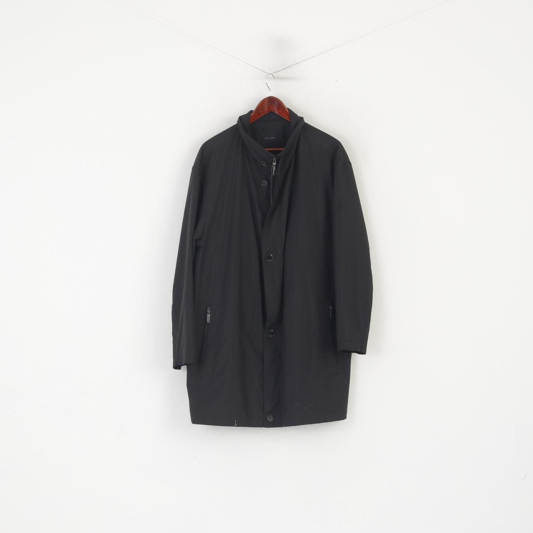 Pierre Cardin Pierre Cardin Men 56 XL Jacket Long Black Lightweight 5679 Size US XL / EU 56 / 4 - 2 Thumbnail