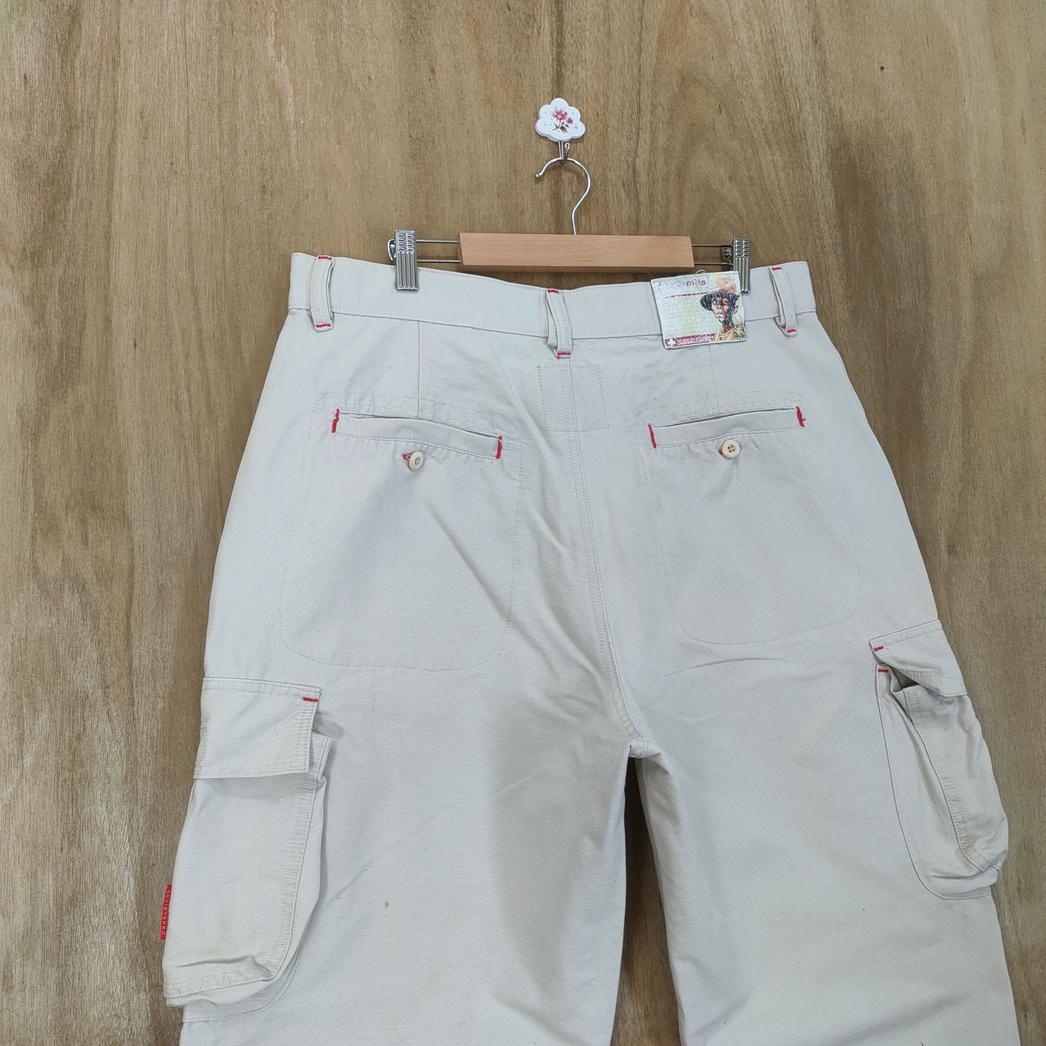Akademiks #1 AKADEMIKS FADED WHITE YELLOW CARGO PANTS Size US 36 / EU 52 - 8 Thumbnail