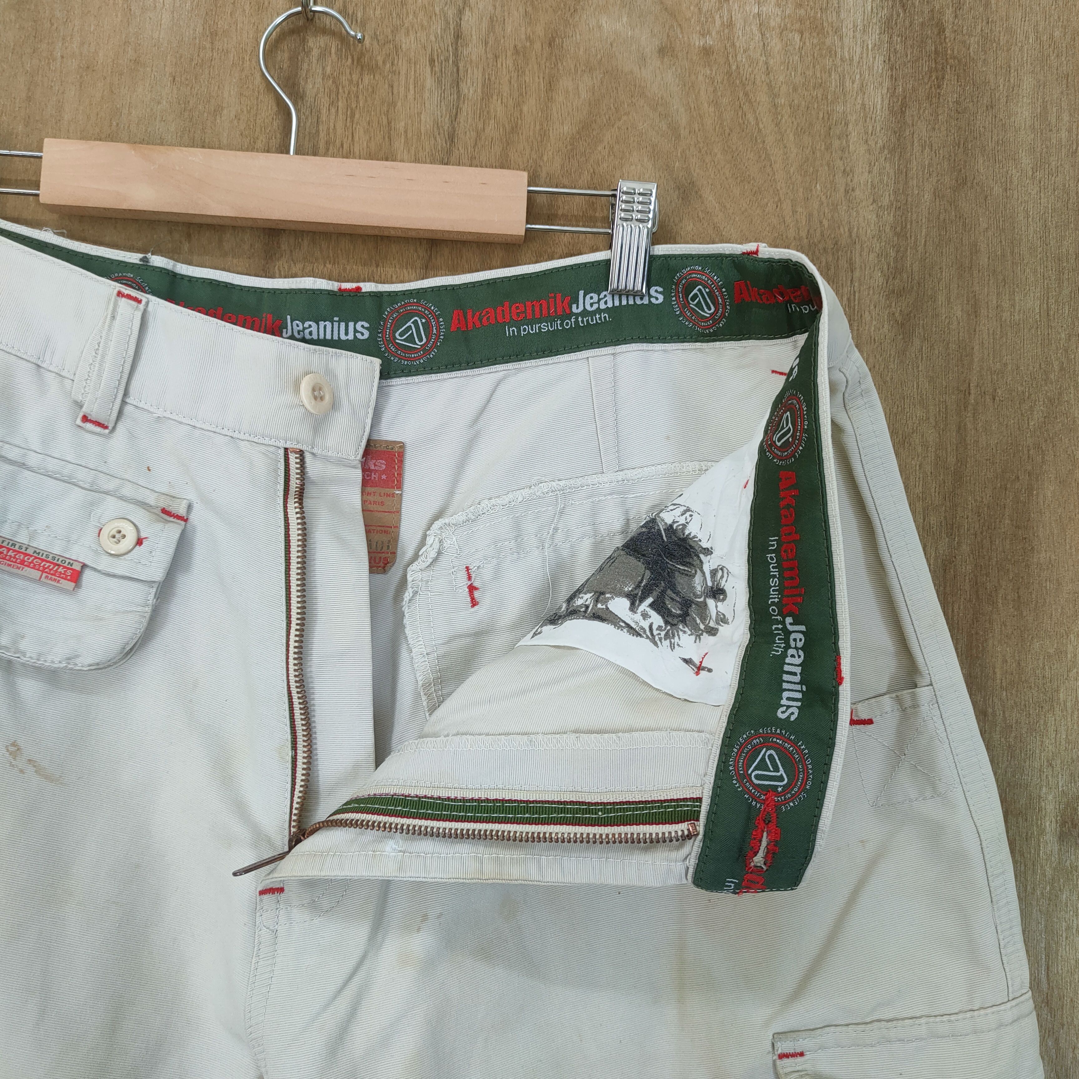 Akademiks #1 AKADEMIKS FADED WHITE YELLOW CARGO PANTS Size US 36 / EU 52 - 9 Thumbnail