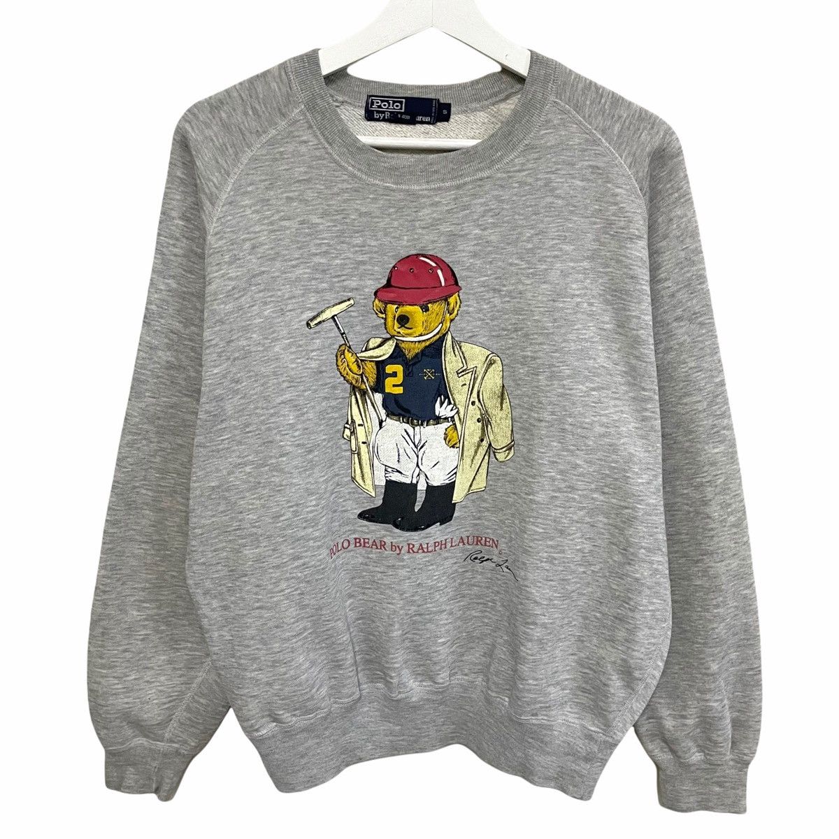 Polo Ralph Lauren × Vintage 💥90s Polo Bear Ralph Lauren Crewneck Sweatshirt Size US S / EU 44-46 / 1 - 1 Thumbnail