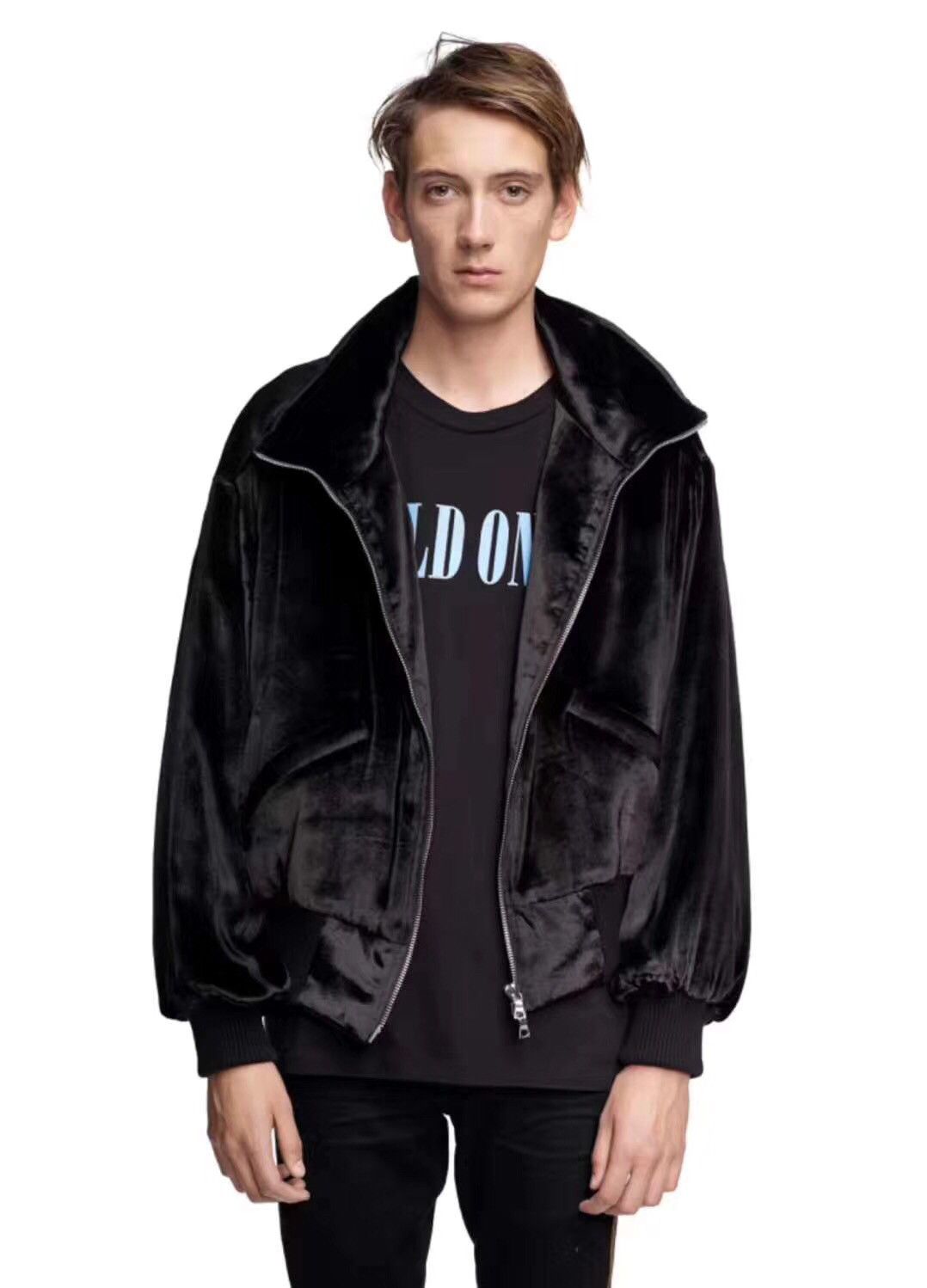 Amiri Velvet Puffer Bomber Jacket Size US L / EU 52-54 / 3 - 7 Thumbnail