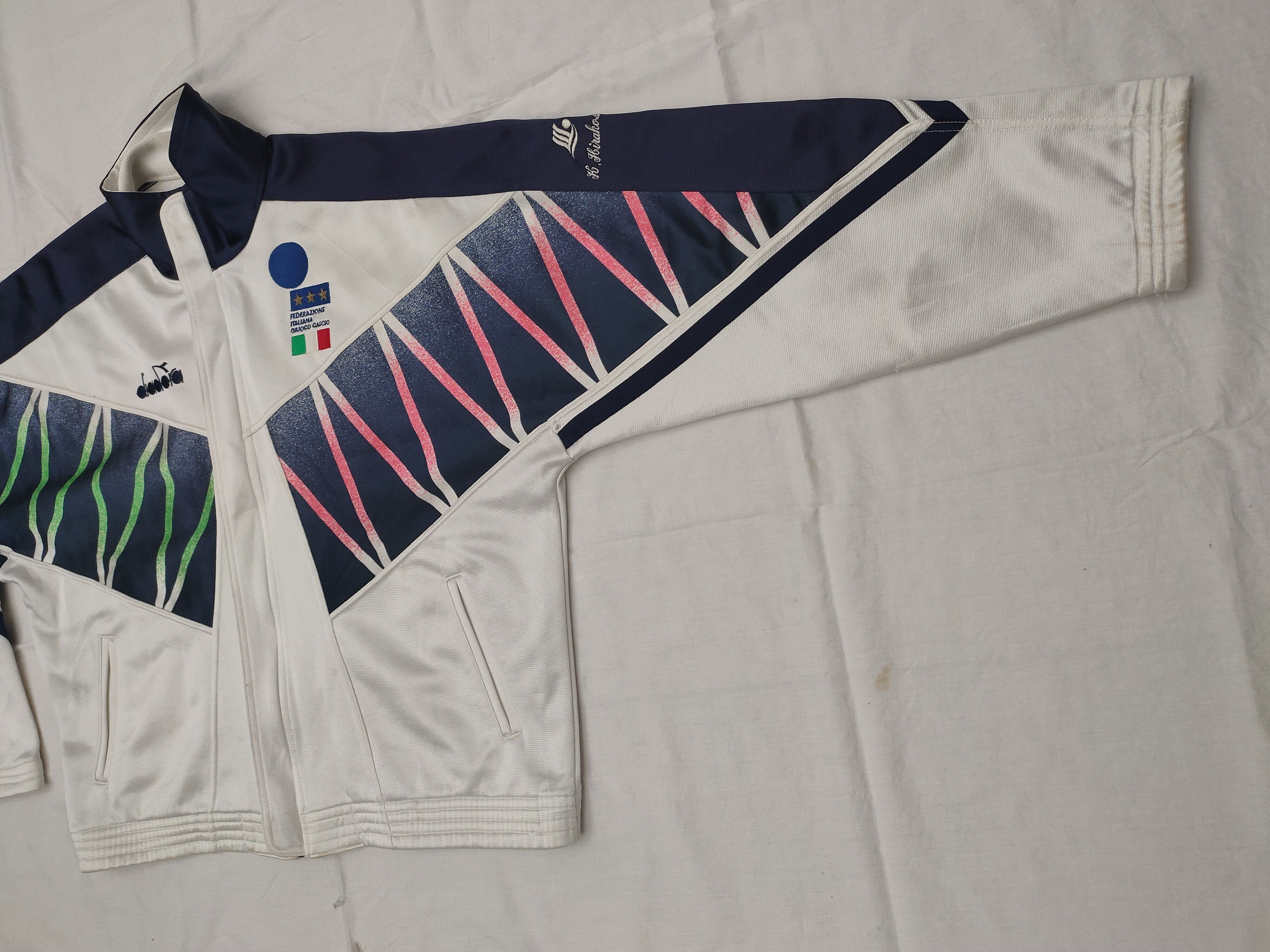 Diadora VIntage 90s Italy Diadora Football Zipper Jacket Size US L / EU 52-54 / 3 - 2 Thumbnail