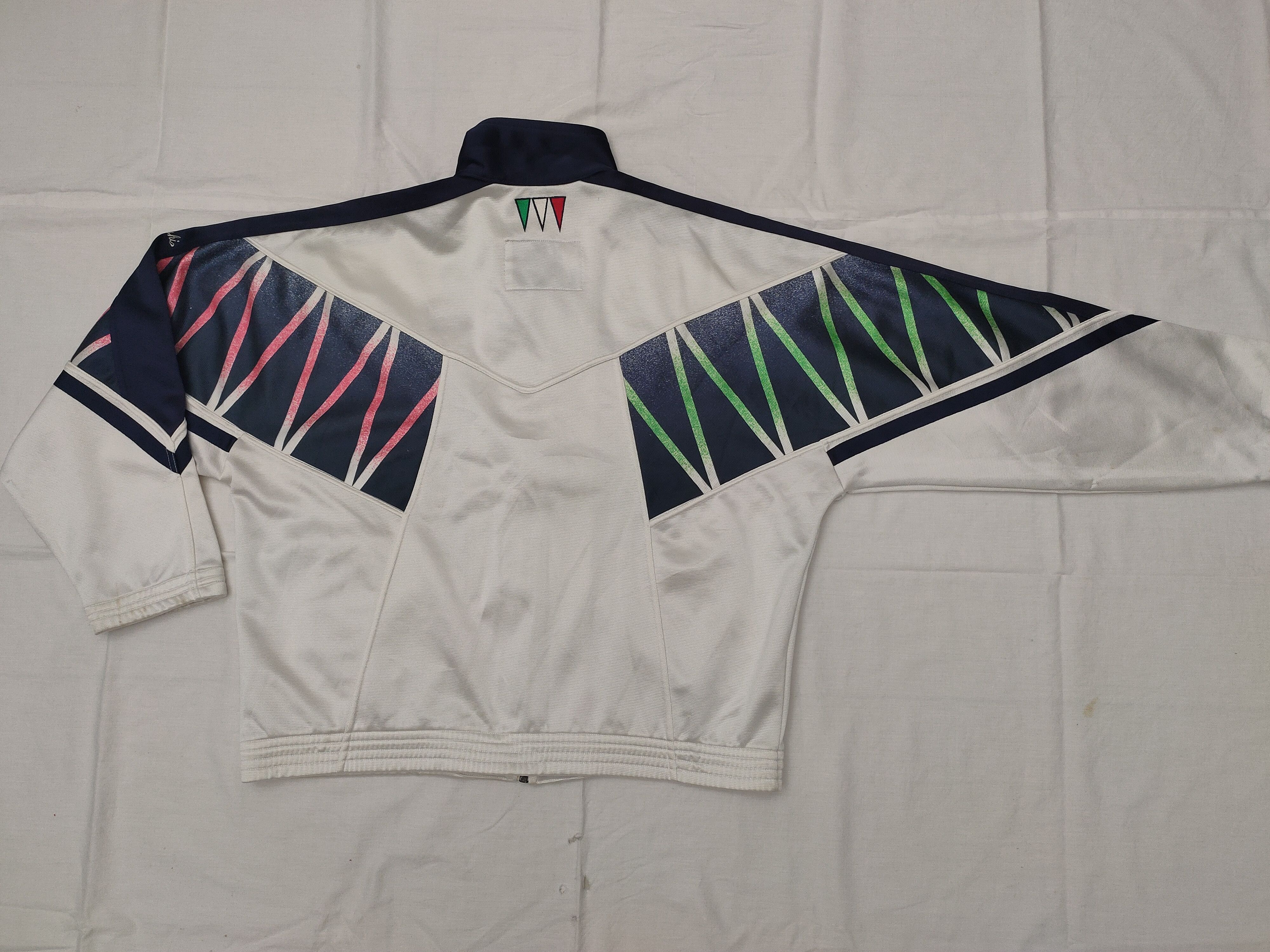 Diadora VIntage 90s Italy Diadora Football Zipper Jacket Size US L / EU 52-54 / 3 - 3 Thumbnail