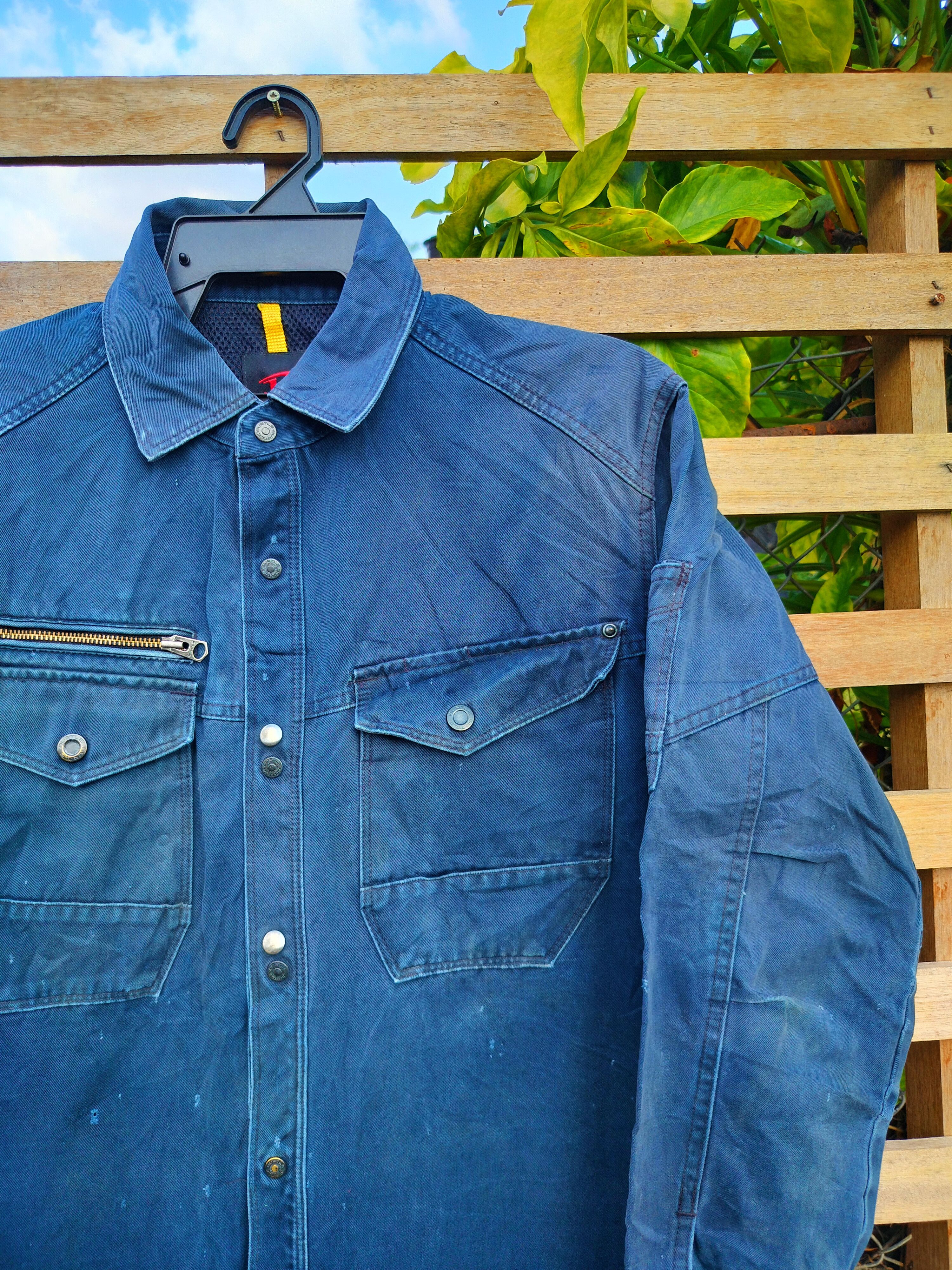 Japanese Brand DISTRESSED BURTLE WORKER JACKET Size US L / EU 52-54 / 3 - 2 Thumbnail
