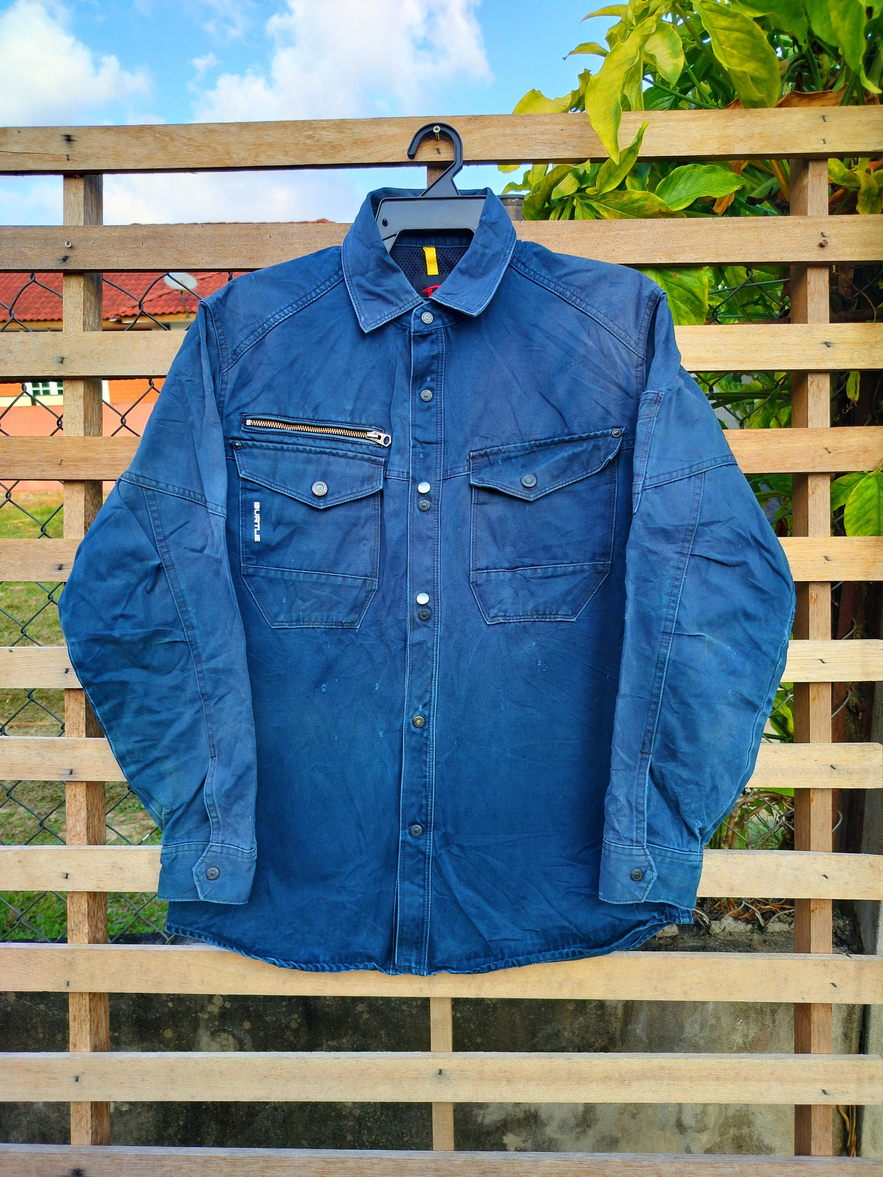 Japanese Brand DISTRESSED BURTLE WORKER JACKET Size US L / EU 52-54 / 3 - 1 Thumbnail
