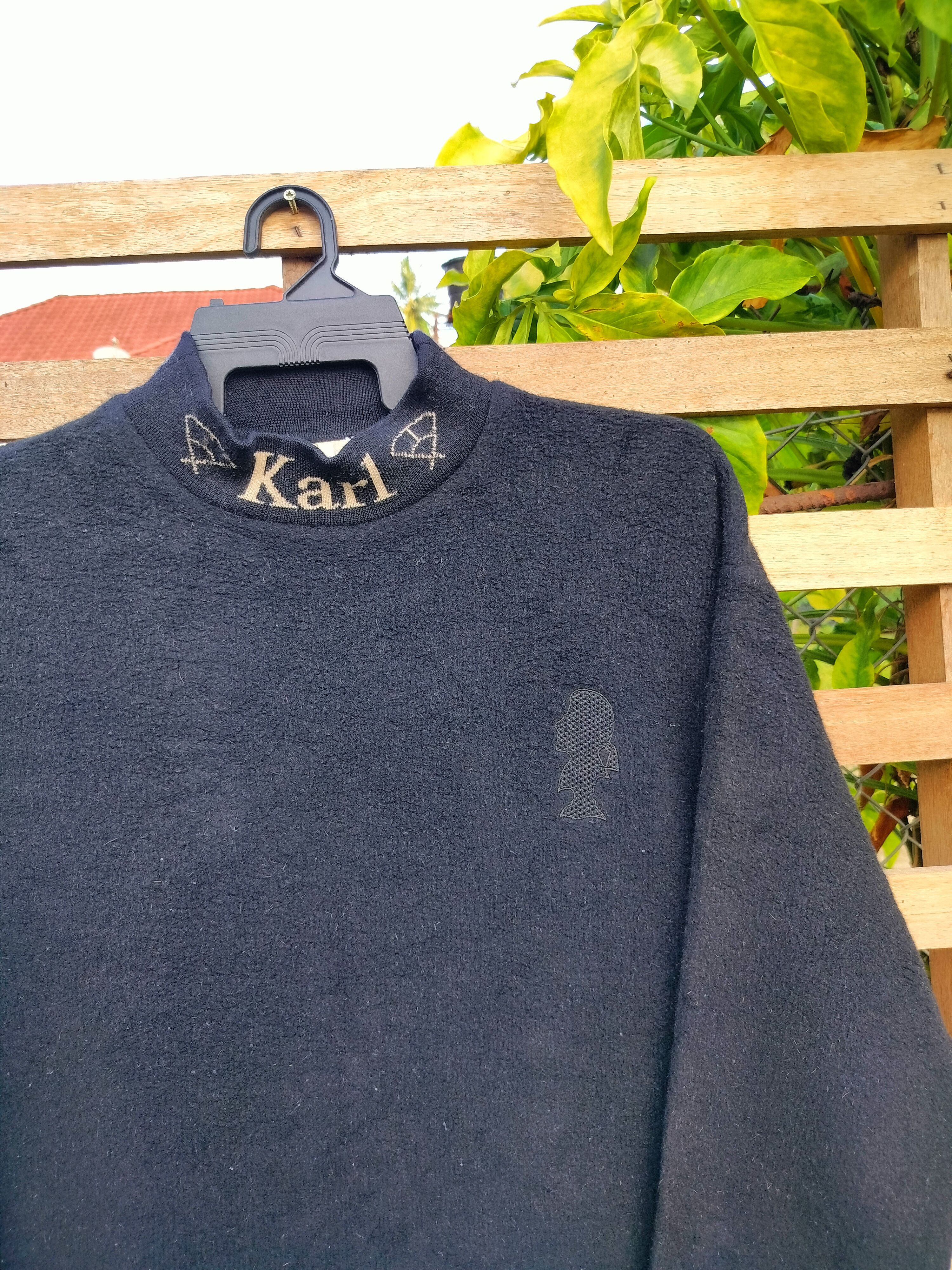 Karl Lagerfeld KARL LAGERFELD WOOL TURTLENECK SWEATSHIRT Size US L / EU 52-54 / 3 - 3 Thumbnail
