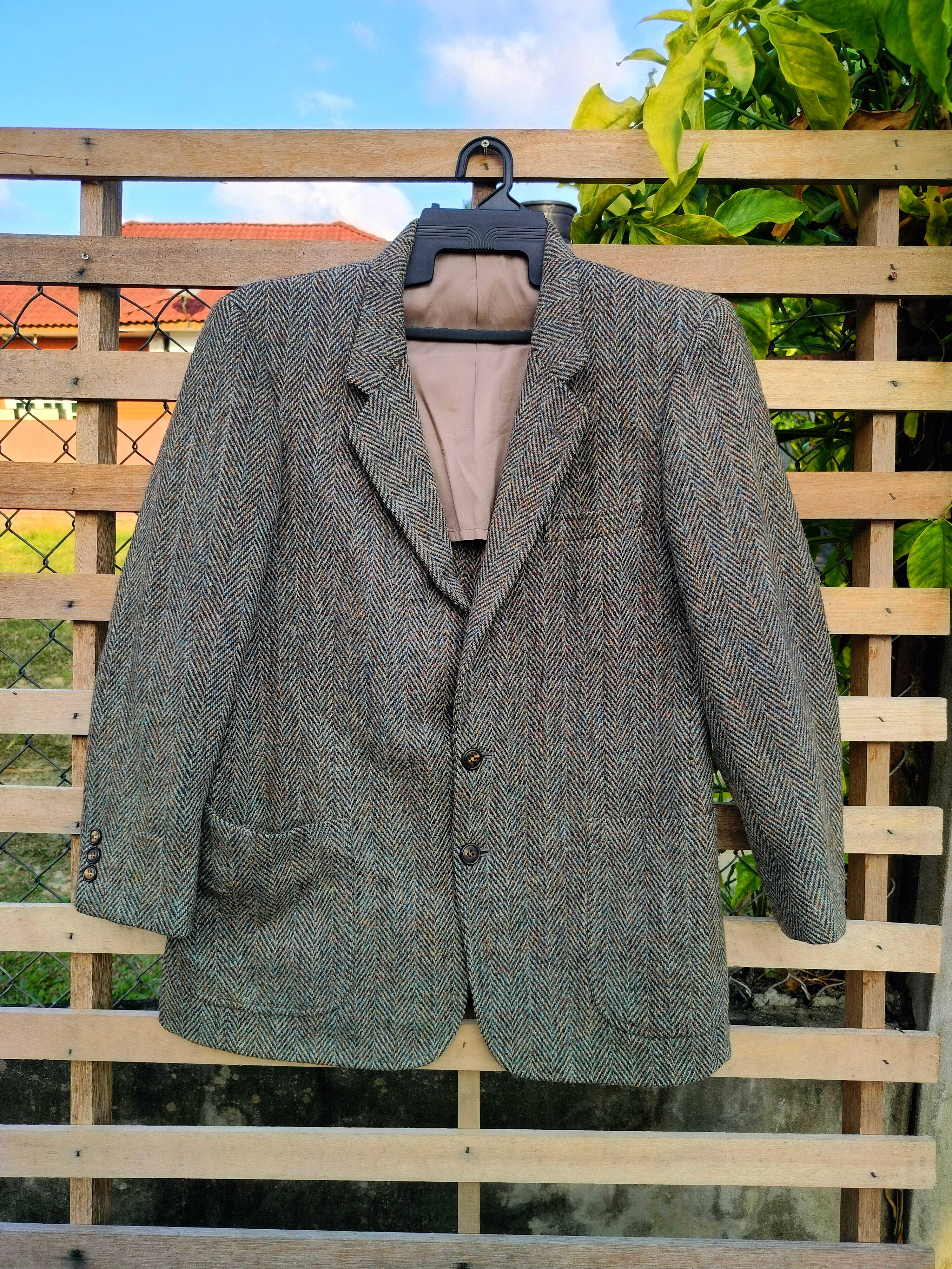 Hardy Amies HARDY AMIES X HARRIS TWEED WOOL JACKET Size US M / EU 48-50 / 2 - 1 Thumbnail