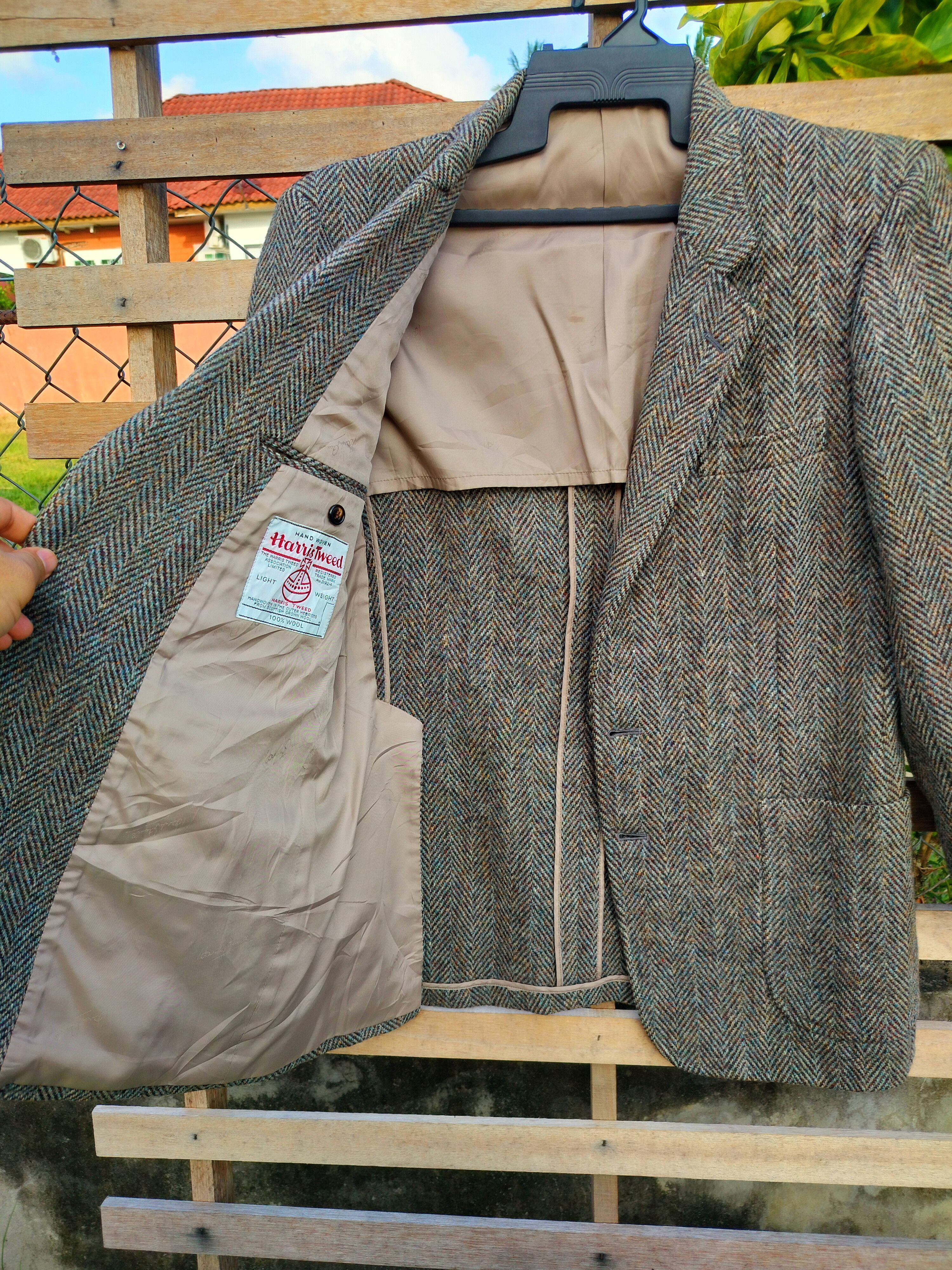 Hardy Amies HARDY AMIES X HARRIS TWEED WOOL JACKET Size US M / EU 48-50 / 2 - 4 Thumbnail