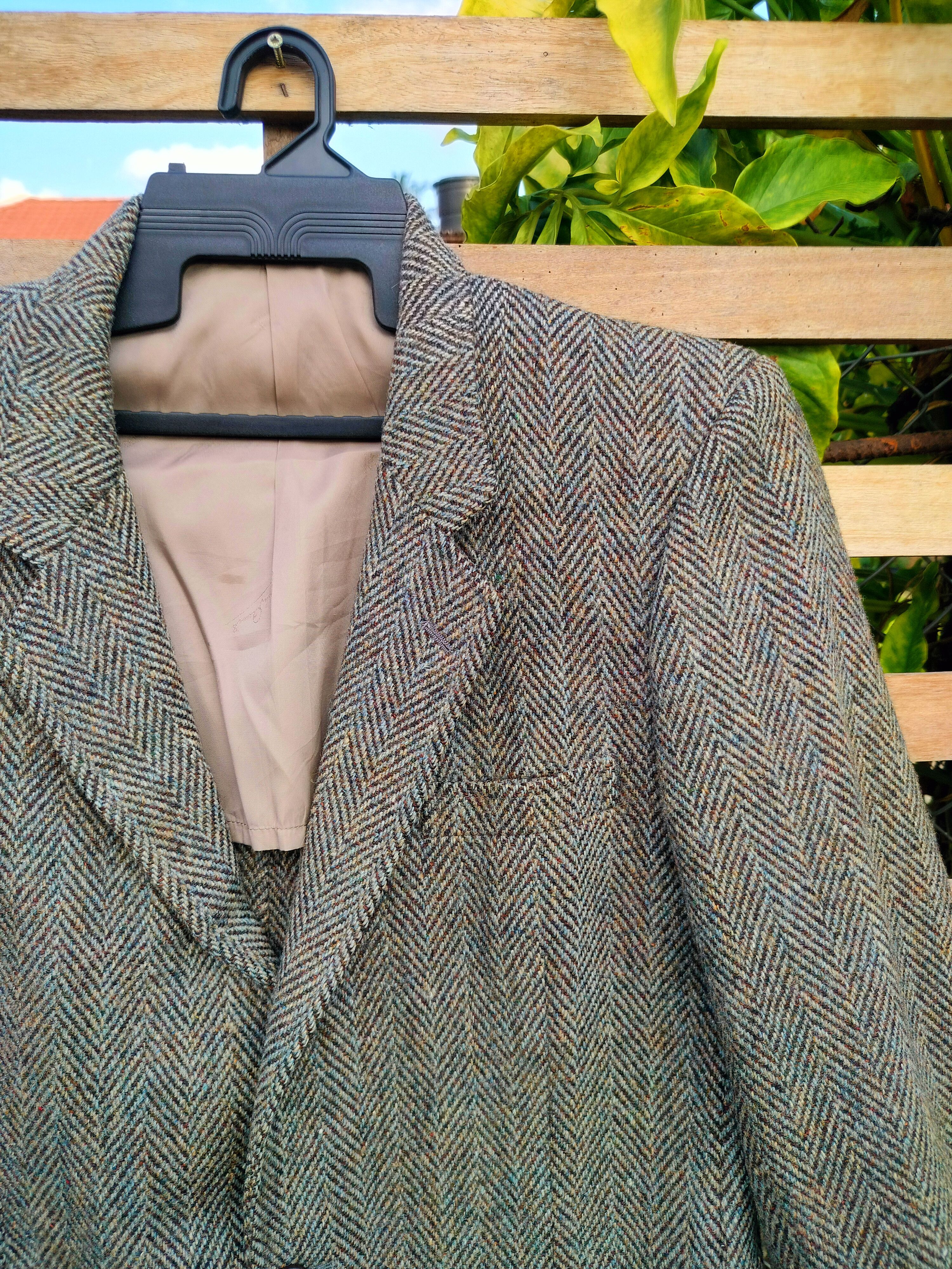Hardy Amies HARDY AMIES X HARRIS TWEED WOOL JACKET Size US M / EU 48-50 / 2 - 3 Thumbnail