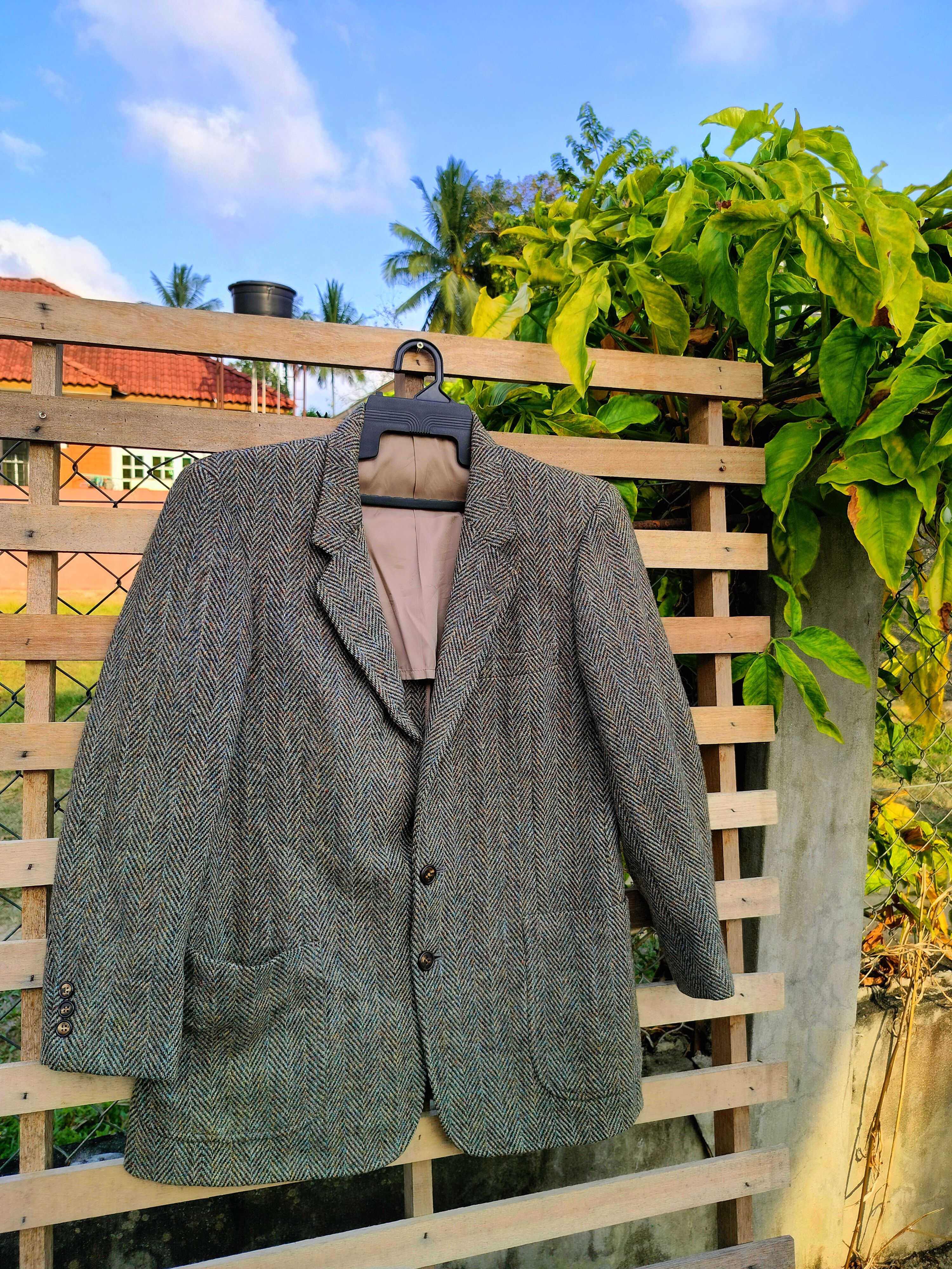 Hardy Amies HARDY AMIES X HARRIS TWEED WOOL JACKET Size US M / EU 48-50 / 2 - 2 Thumbnail