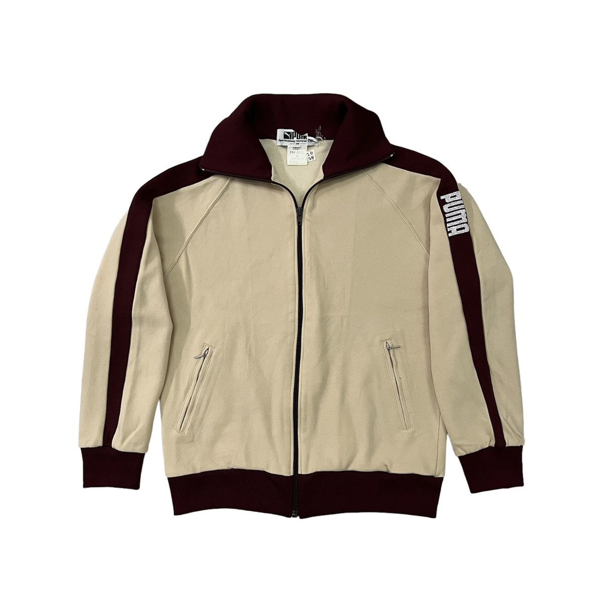 Puma × Vintage Vintage 80s Puma Track Top Windbreaker Jacket Size US S / EU 44-46 / 1 - 1 Thumbnail