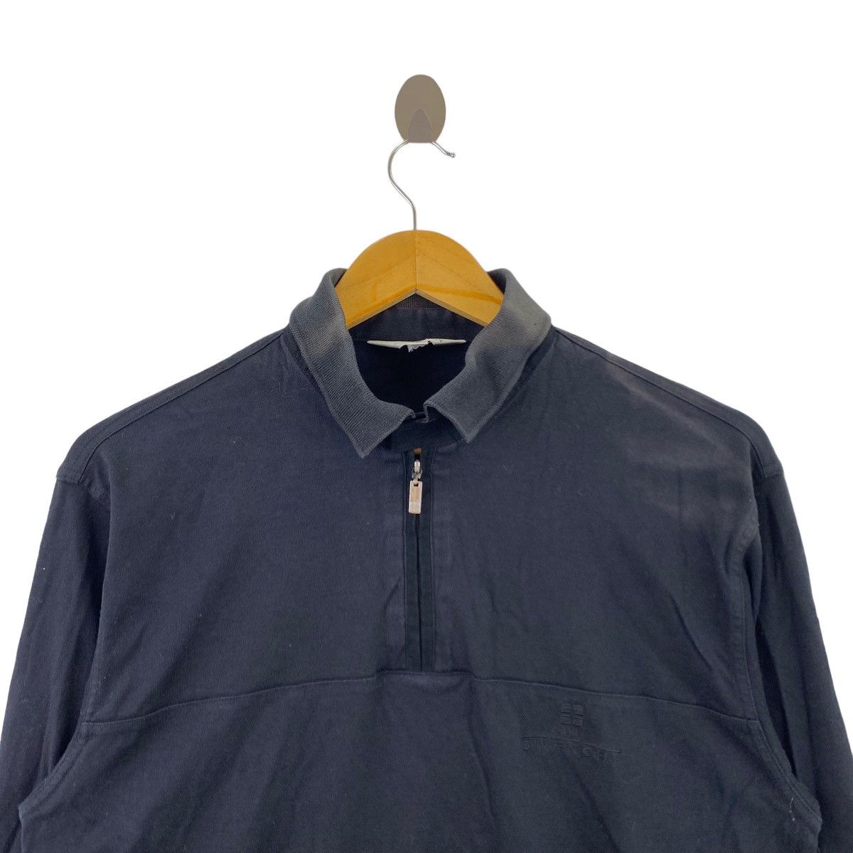 Givenchy GIVENCHY French Designer Golf Half Zipper Fleece Black Size US M / EU 48-50 / 2 - 2 Thumbnail