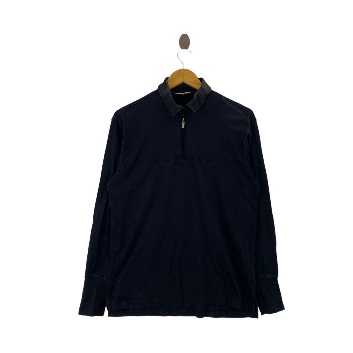 Givenchy GIVENCHY French Designer Golf Half Zipper Fleece Black Size US M / EU 48-50 / 2 - 1 Thumbnail
