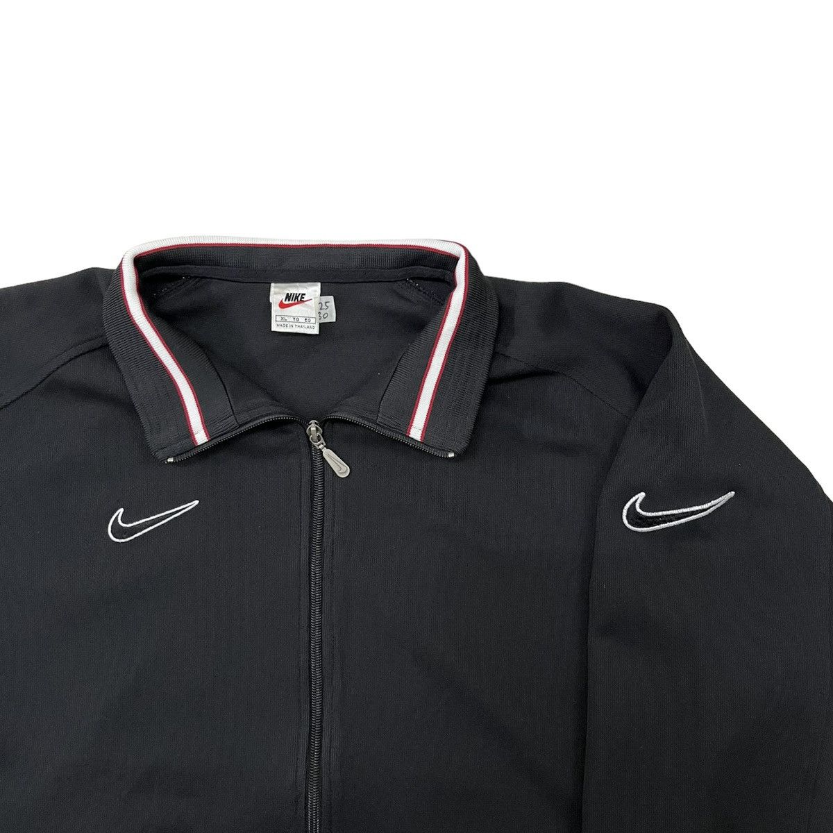 Nike × Vintage Vintage 90s Nike Track Top Windbreaker Jacket Size US XL / EU 56 / 4 - 3 Thumbnail