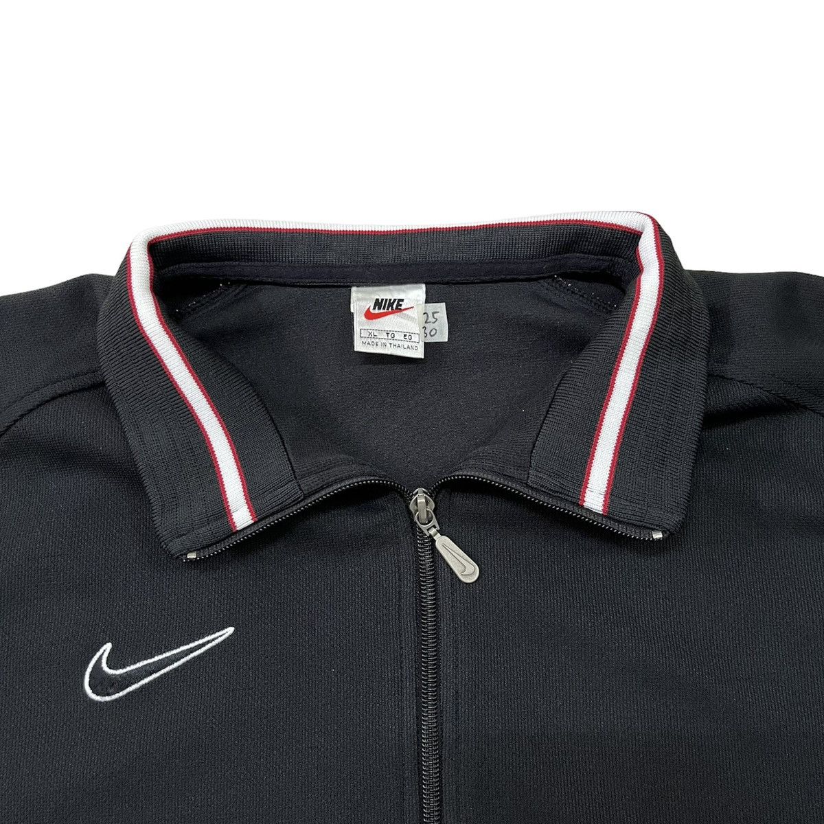 Nike × Vintage Vintage 90s Nike Track Top Windbreaker Jacket Size US XL / EU 56 / 4 - 4 Thumbnail