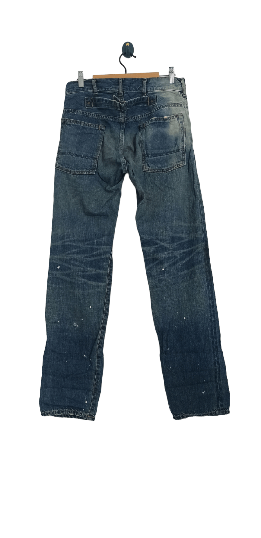 Johnbull John Bull Distressed Splatter Paint Selvedge Denim Size US 29 - 8 Thumbnail
