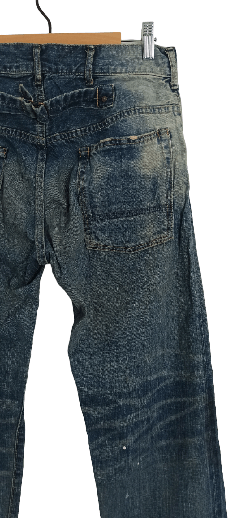 Johnbull John Bull Distressed Splatter Paint Selvedge Denim Size US 29 - 10 Thumbnail