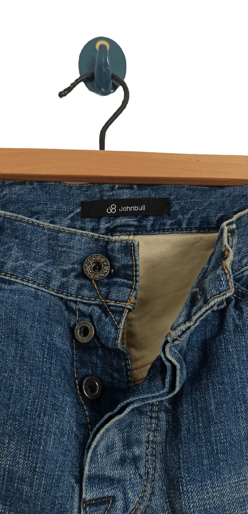 Johnbull John Bull Distressed Splatter Paint Selvedge Denim Size US 29 - 3 Thumbnail