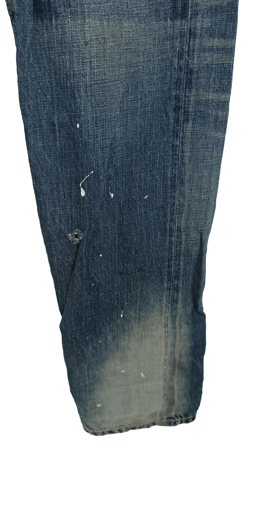 Johnbull John Bull Distressed Splatter Paint Selvedge Denim Size US 29 - 5 Thumbnail