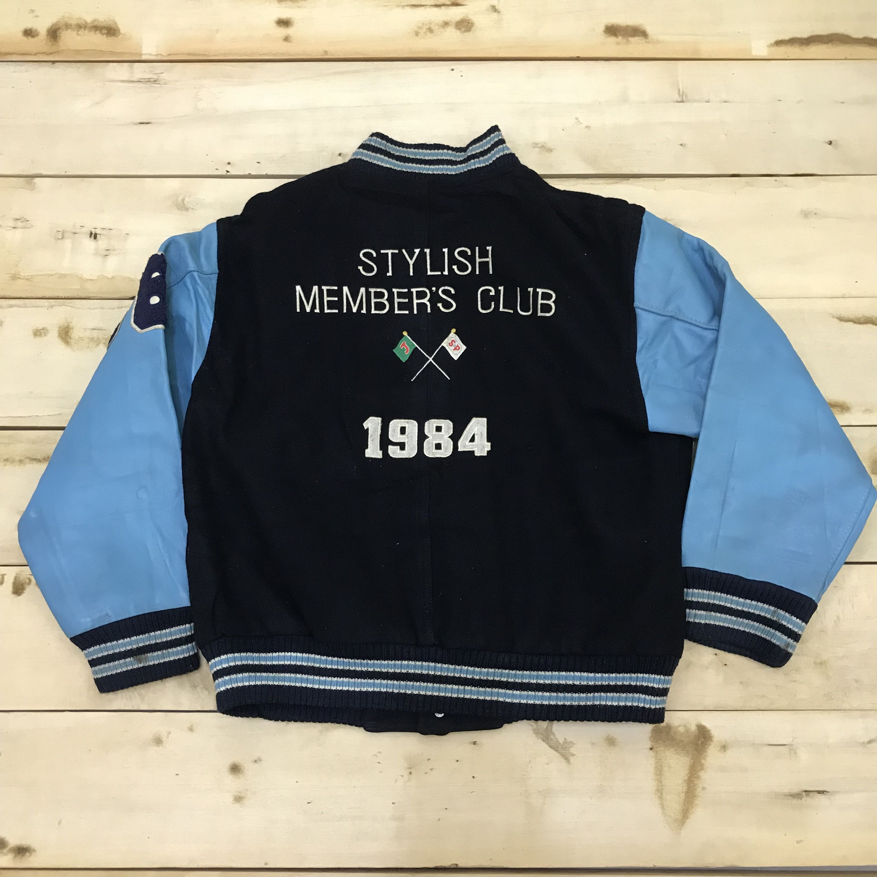 Hush Puppies Z10 NEED GONE! VTG STYLISH MEMBER CLUB 1984 VARSITY JACKET Size US M / EU 48-50 / 2 - 1 Thumbnail