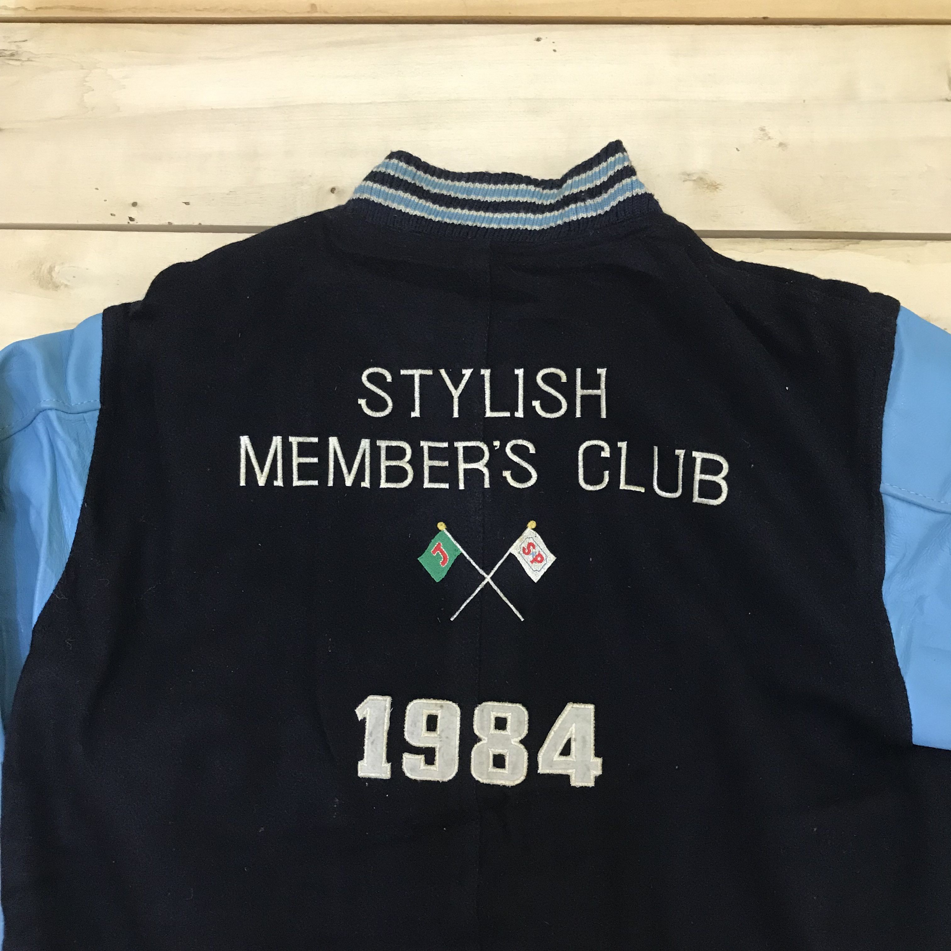 Hush Puppies Z10 NEED GONE! VTG STYLISH MEMBER CLUB 1984 VARSITY JACKET Size US M / EU 48-50 / 2 - 3 Thumbnail