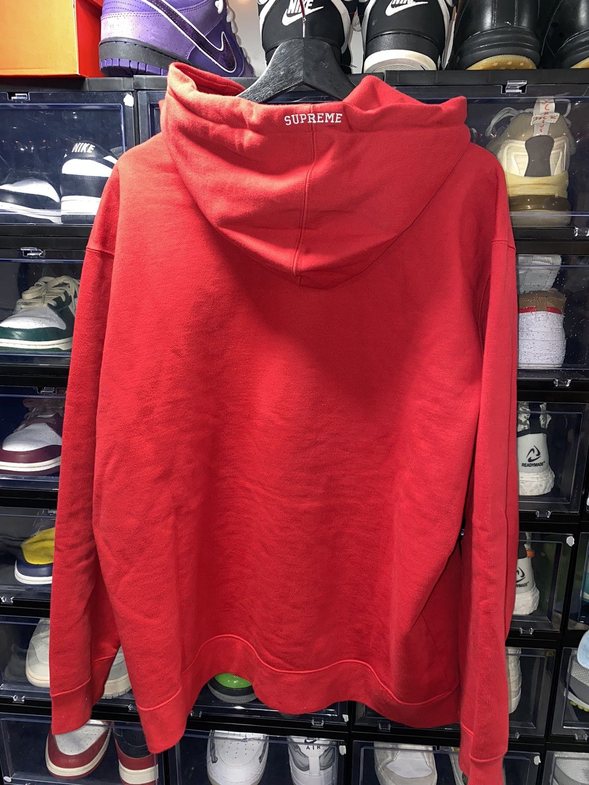 Nike × Supreme FW19 SUPREME x NIKE LEATHER APPLIQUÉ HOODIE