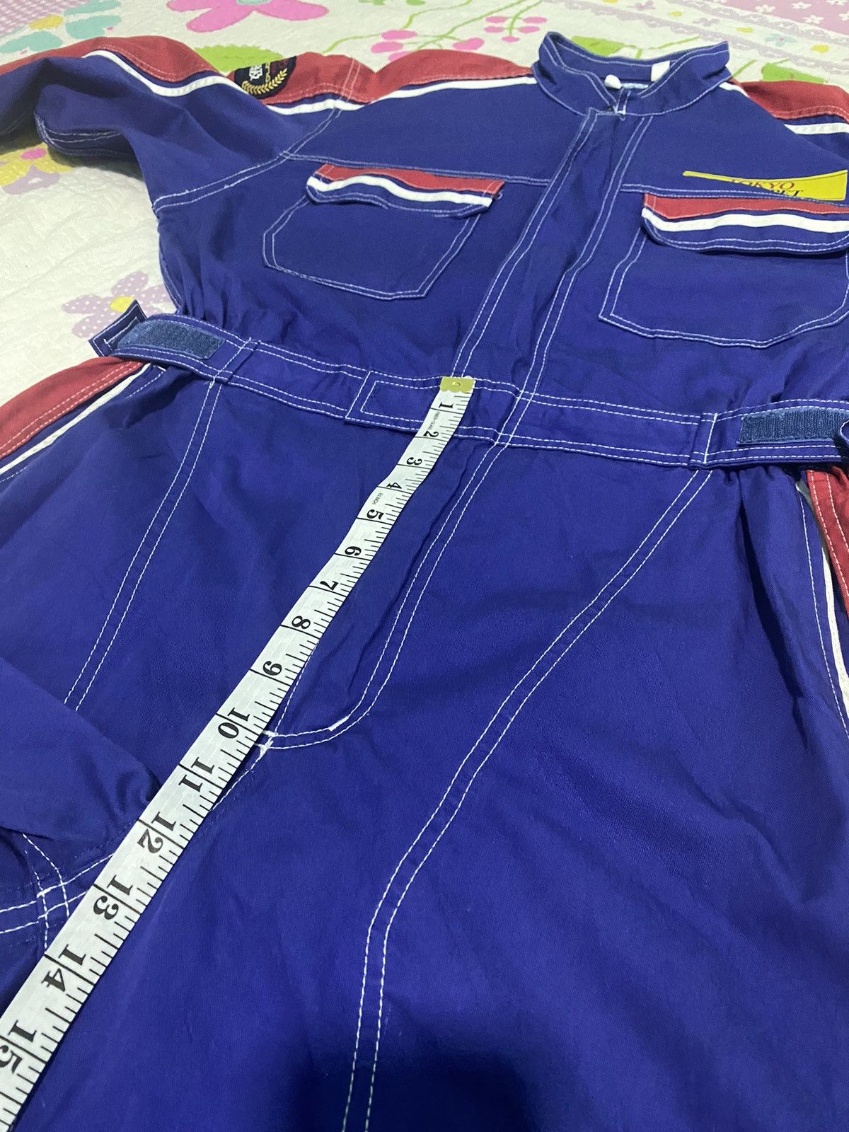 Japanese Brand × Vintage VTG DISTRESSED TOYOTA TECNO TOYOPET RARE ROYAL BLUE COVERALL Size US 36 / EU 52 - 16 Thumbnail