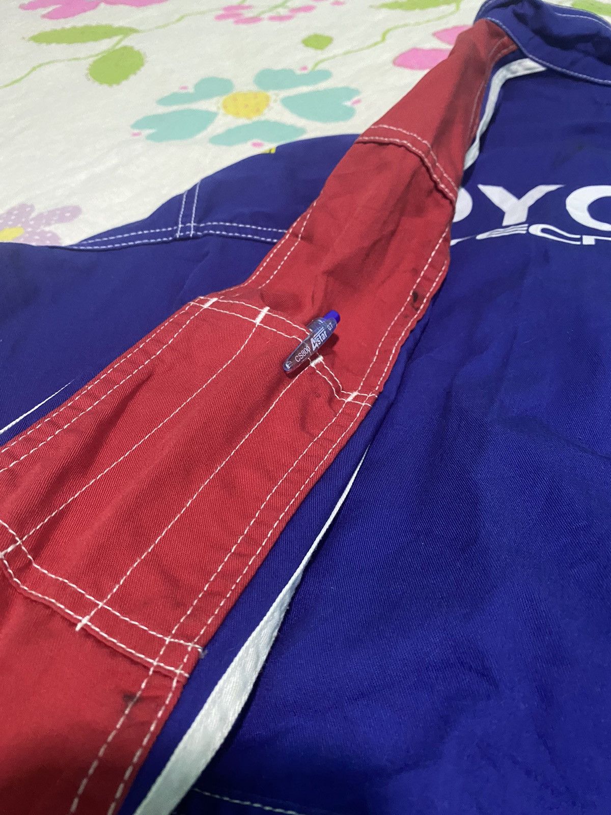 Japanese Brand × Vintage VTG DISTRESSED TOYOTA TECNO TOYOPET RARE ROYAL BLUE COVERALL Size US 36 / EU 52 - 5 Thumbnail