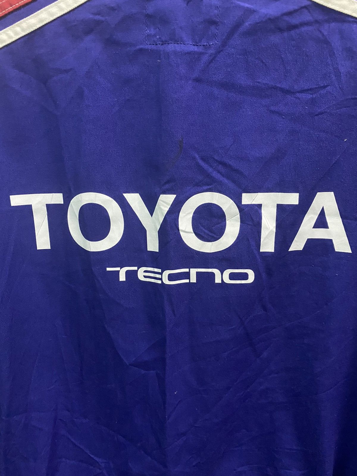 Japanese Brand × Vintage VTG DISTRESSED TOYOTA TECNO TOYOPET RARE ROYAL BLUE COVERALL Size US 36 / EU 52 - 14 Thumbnail