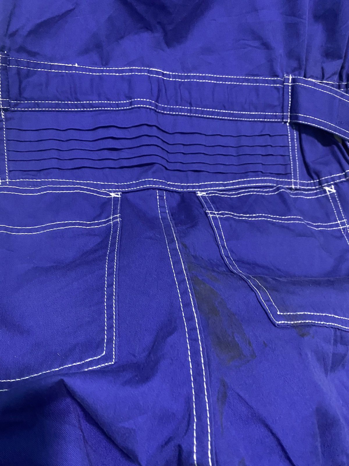 Japanese Brand × Vintage VTG DISTRESSED TOYOTA TECNO TOYOPET RARE ROYAL BLUE COVERALL Size US 36 / EU 52 - 13 Thumbnail