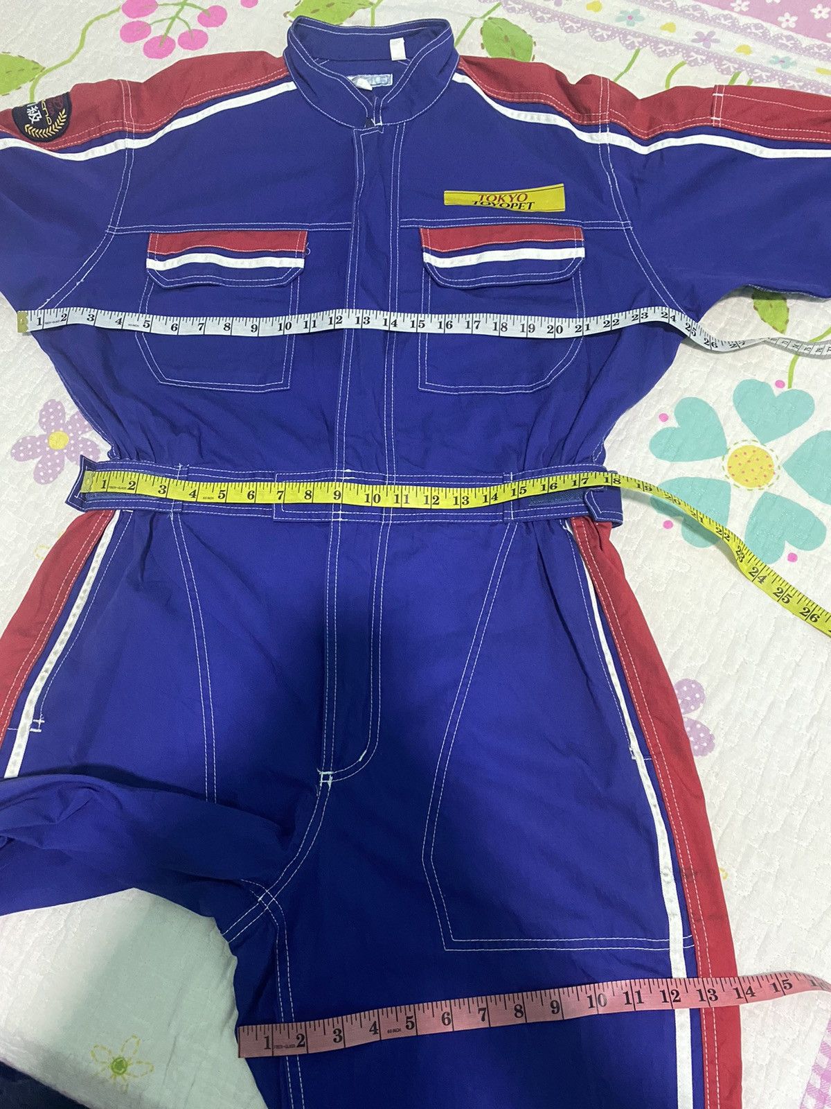 Japanese Brand × Vintage VTG DISTRESSED TOYOTA TECNO TOYOPET RARE ROYAL BLUE COVERALL Size US 36 / EU 52 - 15 Thumbnail