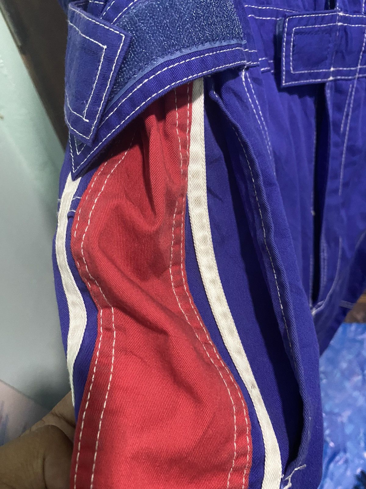 Japanese Brand × Vintage VTG DISTRESSED TOYOTA TECNO TOYOPET RARE ROYAL BLUE COVERALL Size US 36 / EU 52 - 12 Thumbnail