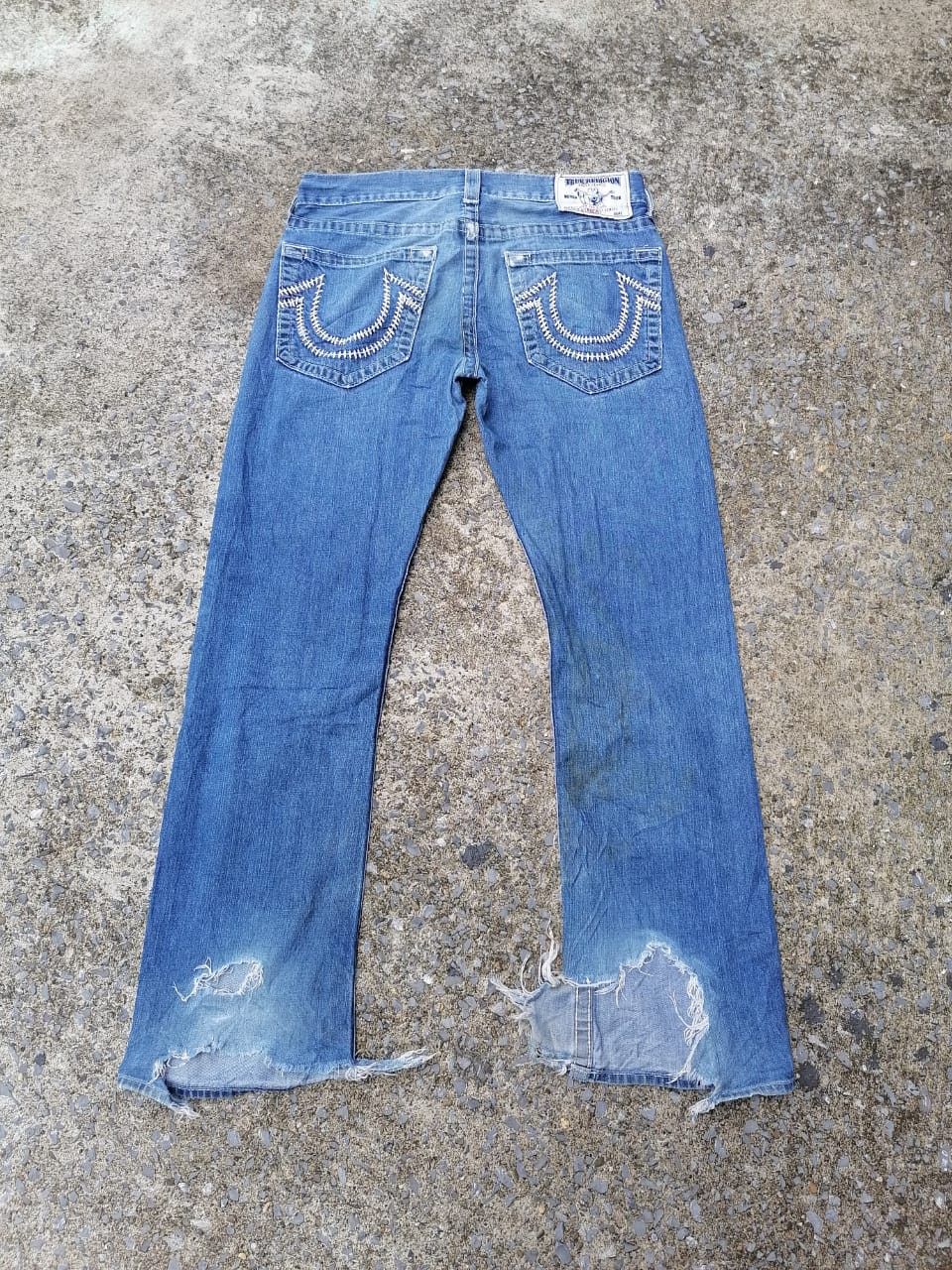 True Religion True Religion Straight Denim Jeans Size US 34 / EU 50 - 2 Thumbnail