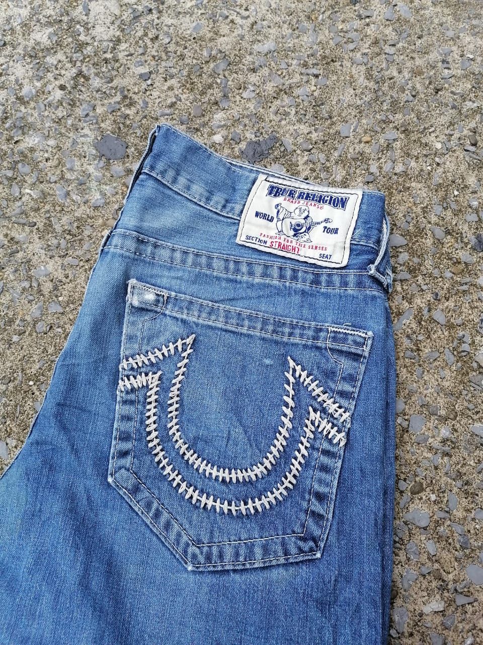 True Religion True Religion Straight Denim Jeans Size US 34 / EU 50 - 8 Thumbnail