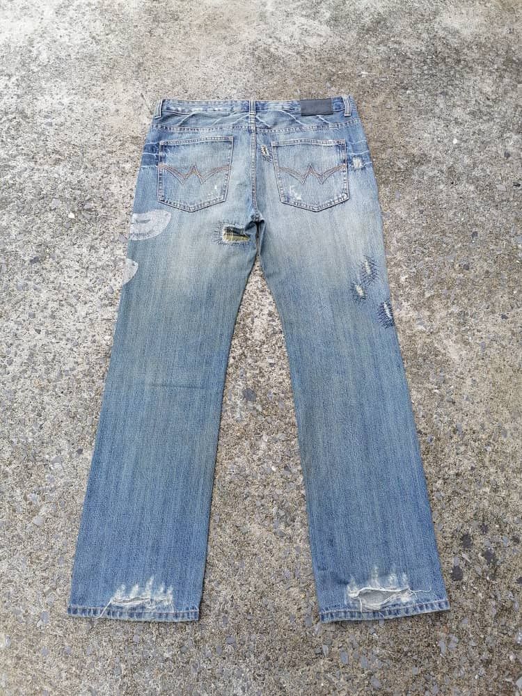 Japanese Brand Osaka Big Train Distressed Denim Jeans Size US 39 - 2 Thumbnail