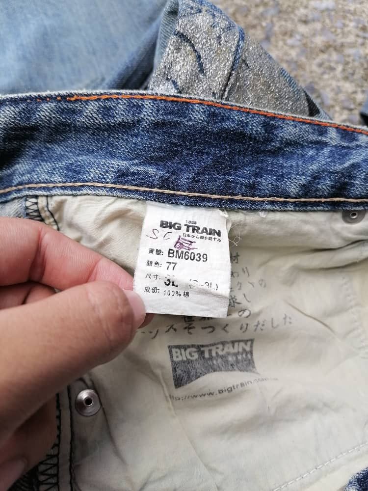 Japanese Brand Osaka Big Train Distressed Denim Jeans Size US 39 - 5 Thumbnail