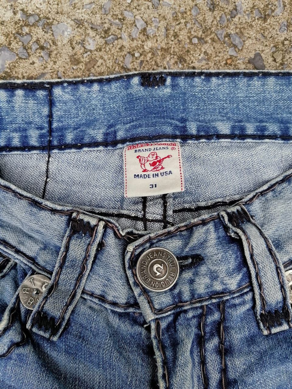 True Religion True Religion Joey Super T Denim Jeans Size US 31 - 2 Thumbnail