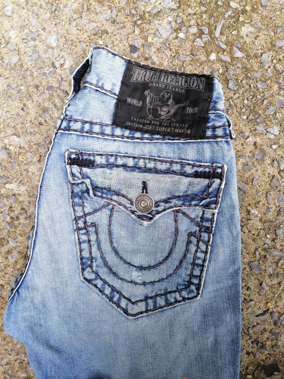 True Religion True Religion Joey Super T Denim Jeans Size US 31 - 3 Thumbnail