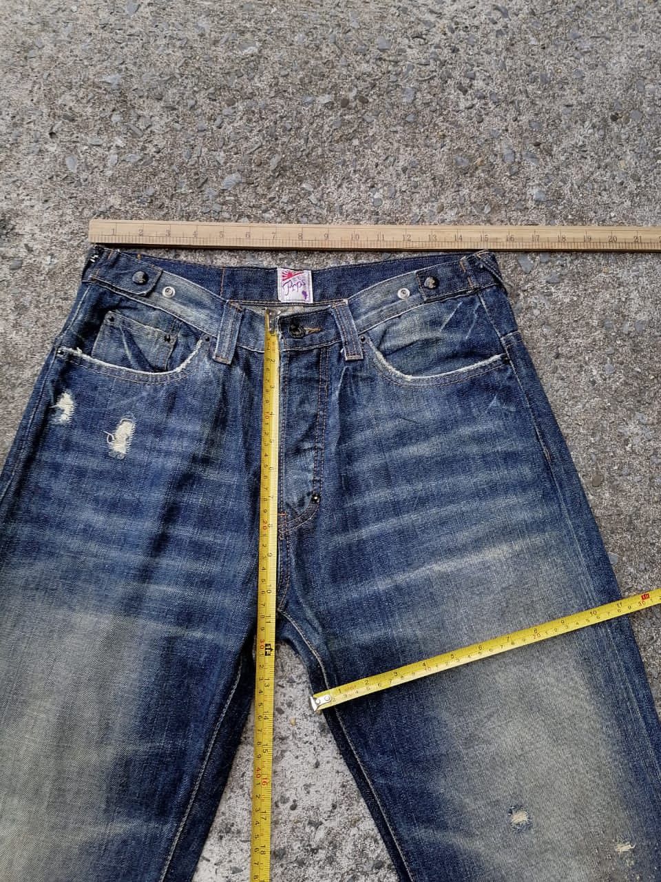 Japanese Brand Prps Nice Design Distressed Denim Jeans Size US 30 / EU 46 - 3 Thumbnail