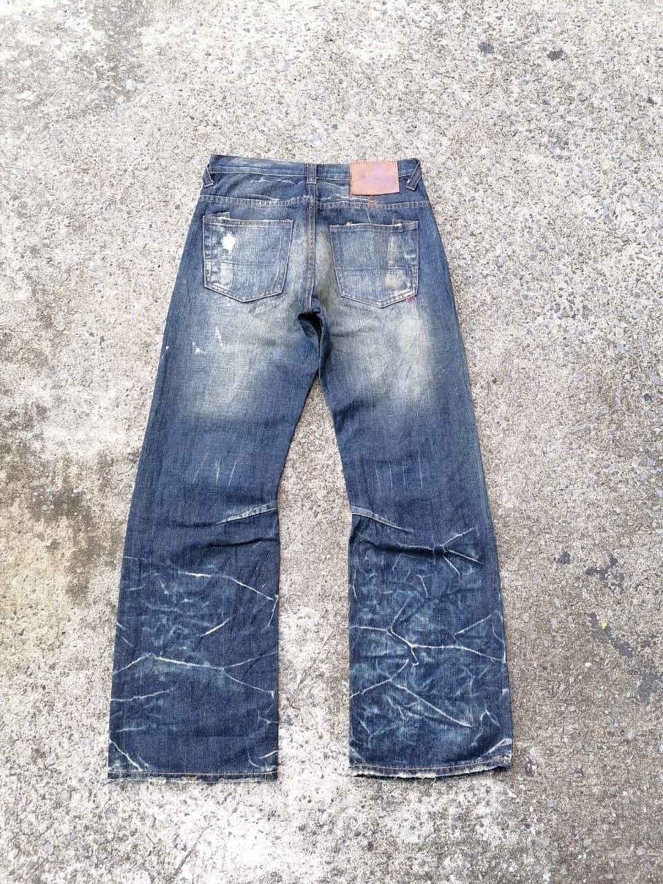 Japanese Brand Prps Nice Design Distressed Denim Jeans Size US 30 / EU 46 - 2 Thumbnail