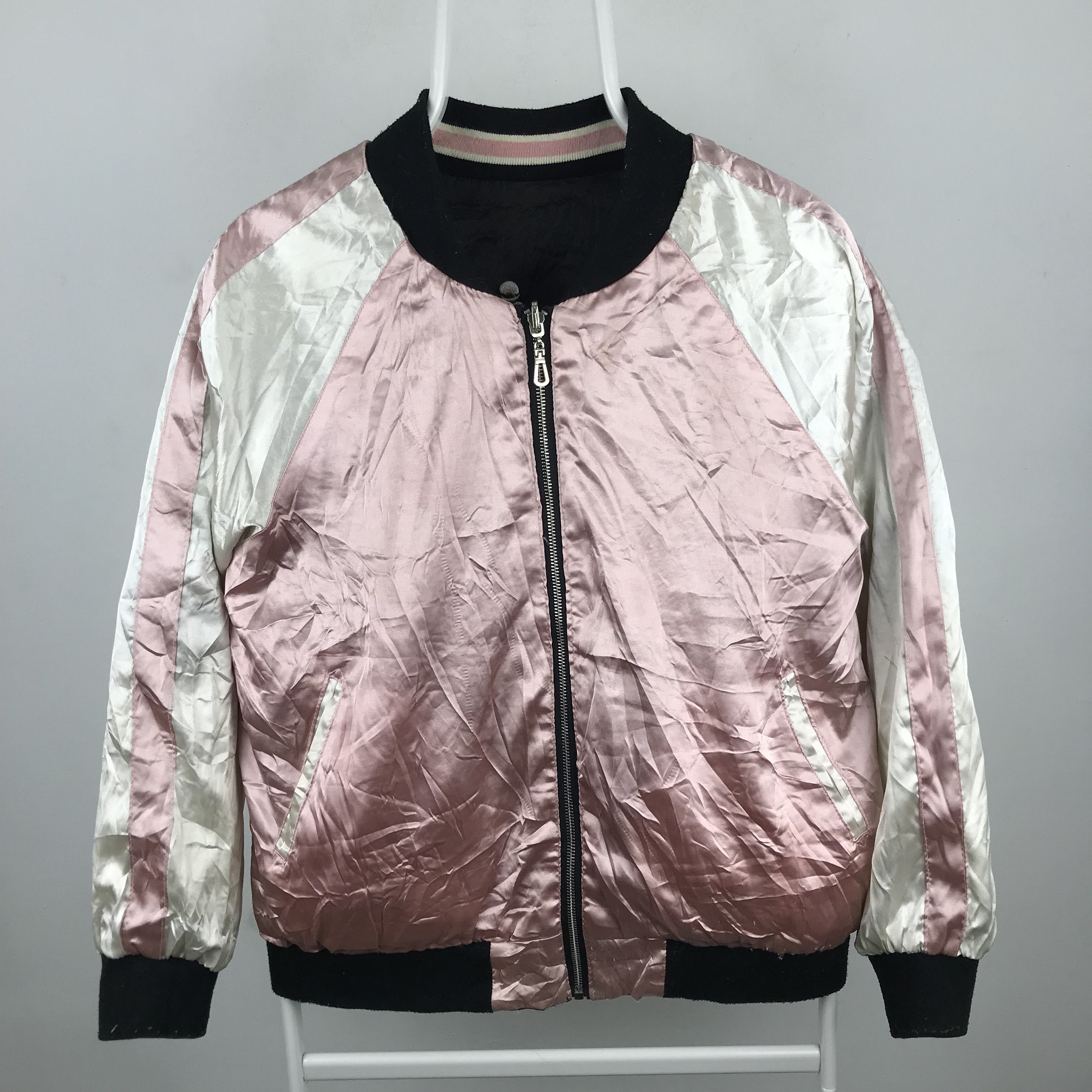 Japanese Brand Z57 SUKARJAN embroidery SAKURA FLOWER reversible jacket Size L / US 10 / IT 46 - 5 Thumbnail