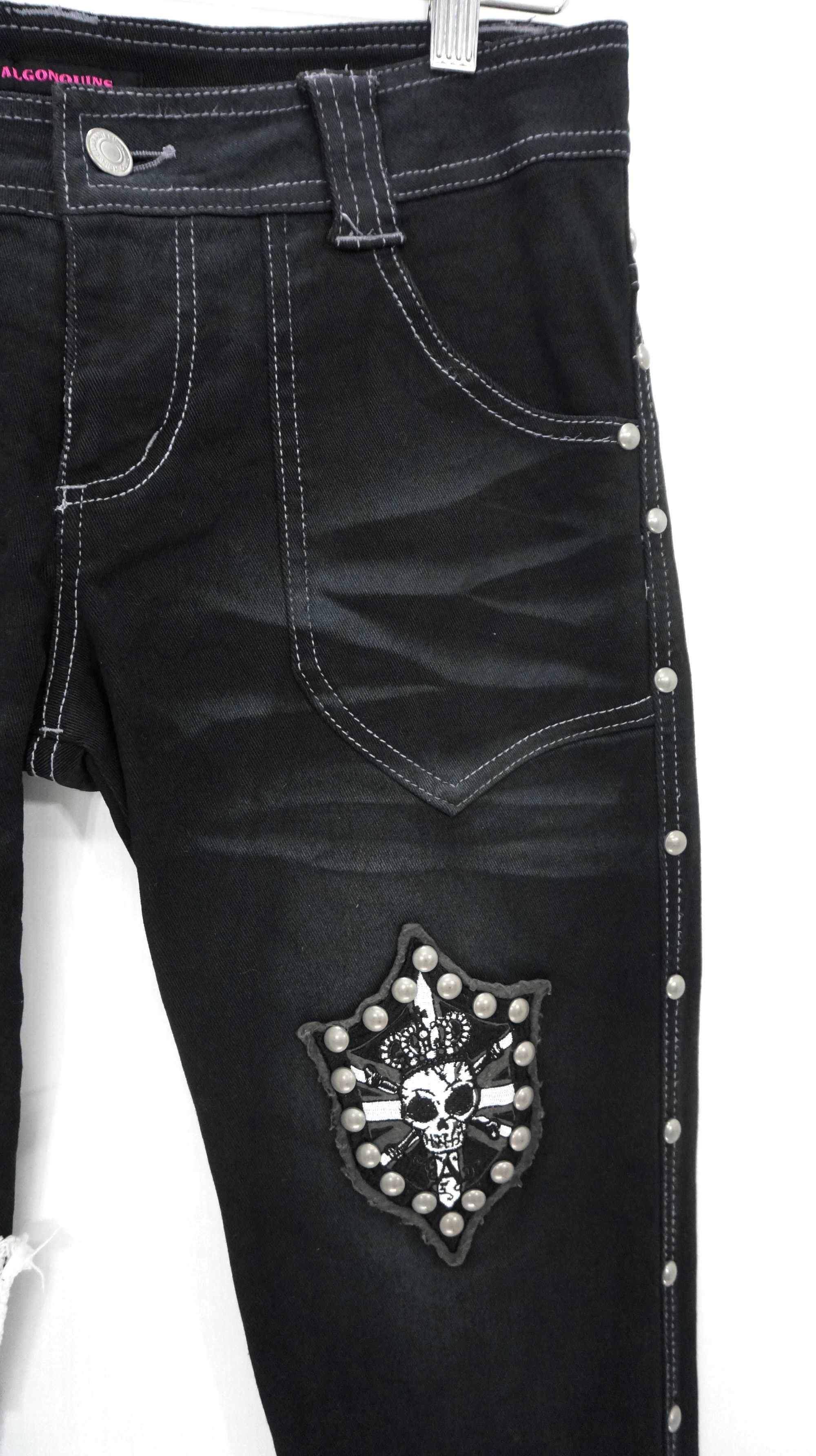 Other Rare 🔥 ALGONQUINS Punk Skinny Women Pants Size 30" / US 8 / IT 44 - 6 Thumbnail