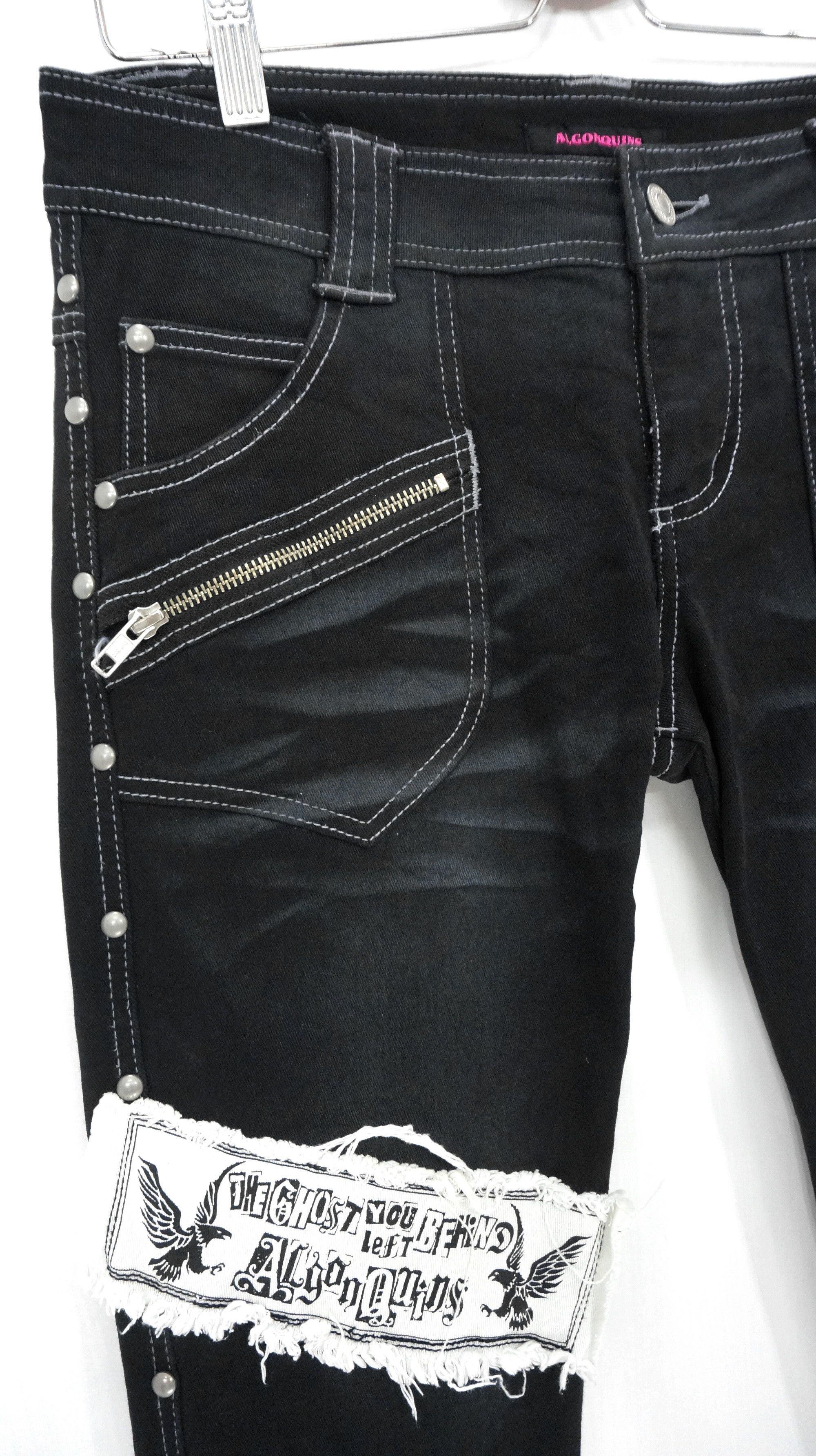 Other Rare 🔥 ALGONQUINS Punk Skinny Women Pants Size 30" / US 8 / IT 44 - 5 Thumbnail