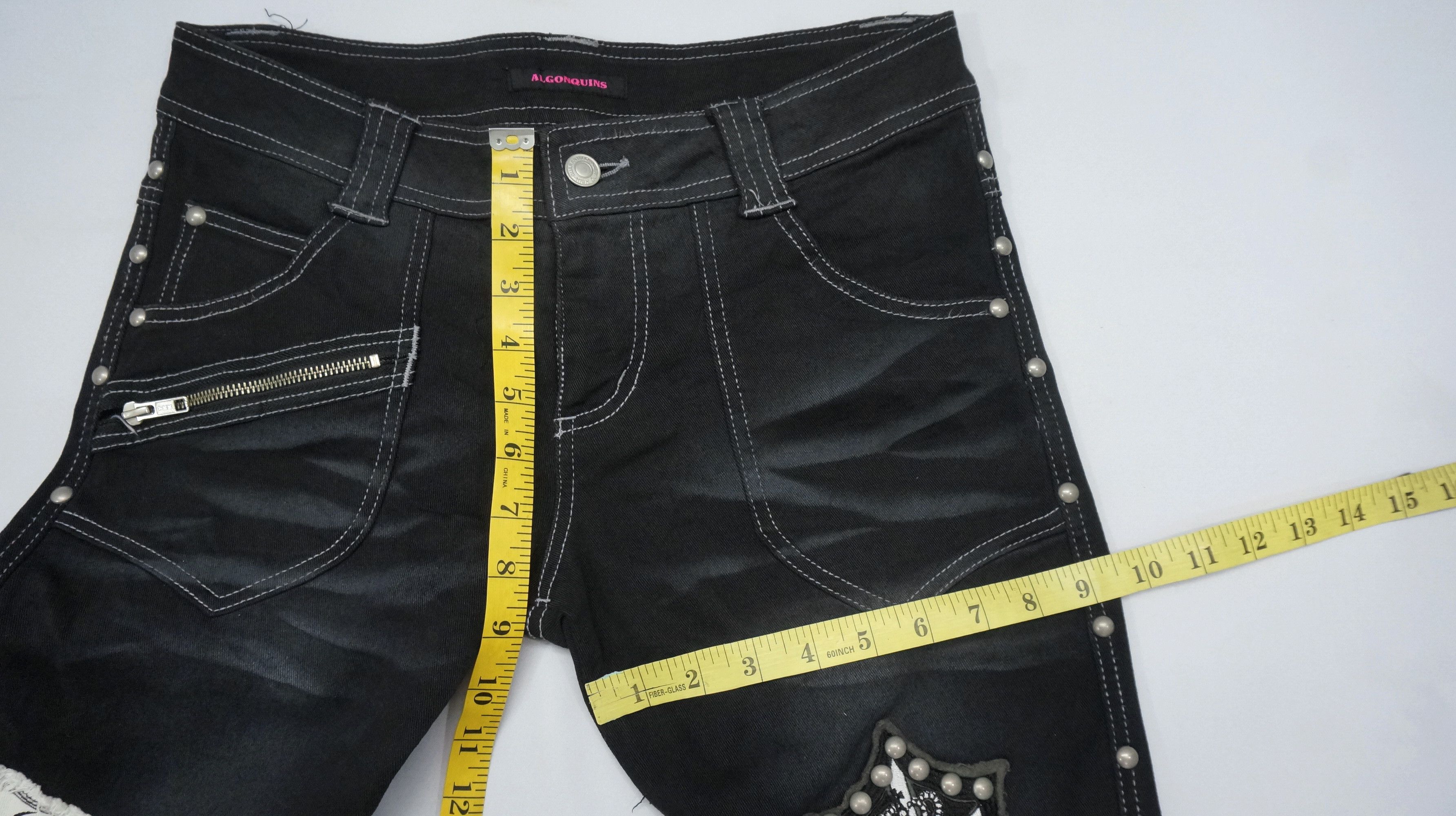 Other Rare 🔥 ALGONQUINS Punk Skinny Women Pants Size 30" / US 8 / IT 44 - 11 Thumbnail