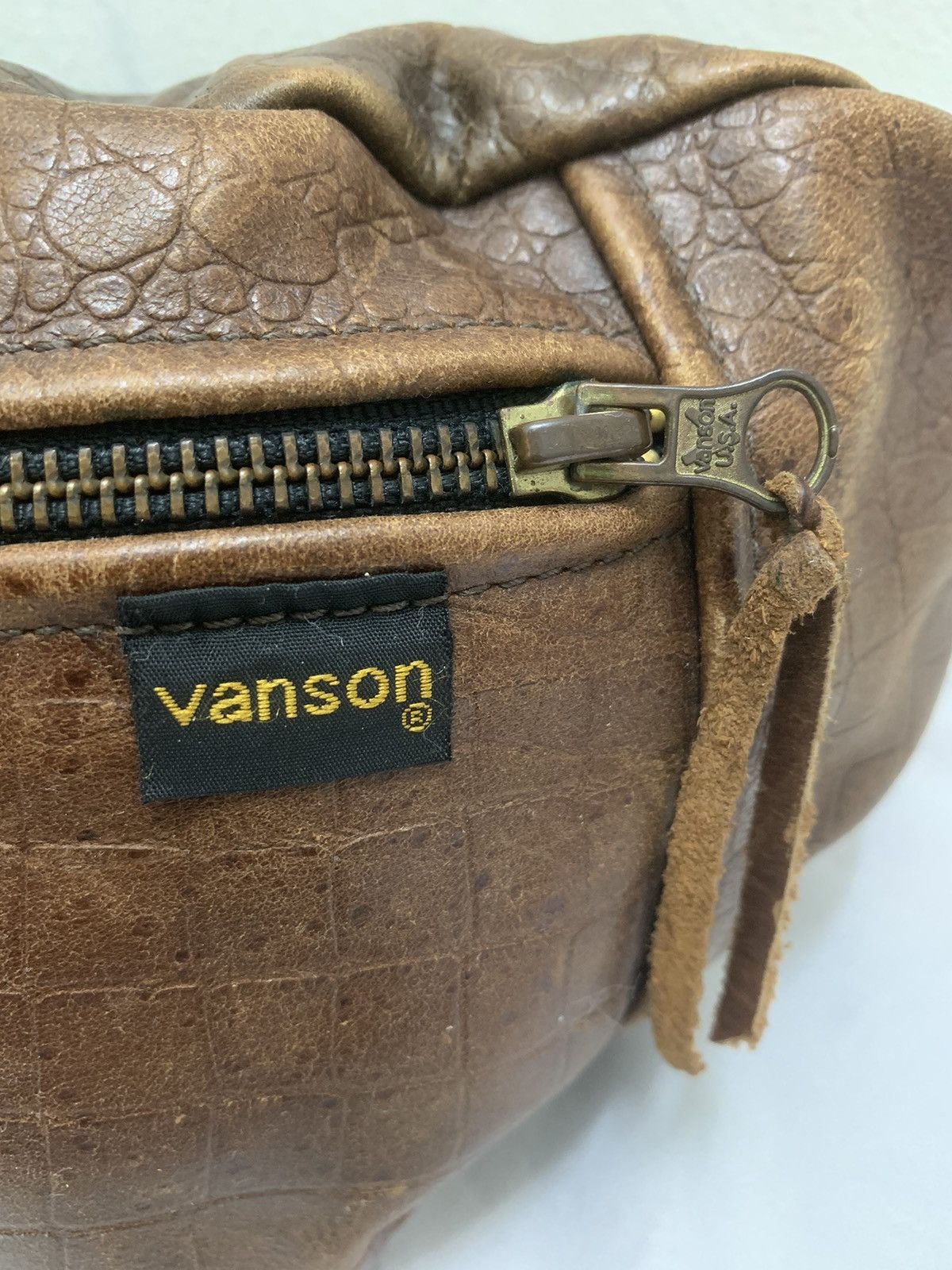Japanese Brand × Vanson Leathers × Vintage RARE ‼️ Vanson Leathers Crossbody Bag Size ONE SIZE - 8 Thumbnail
