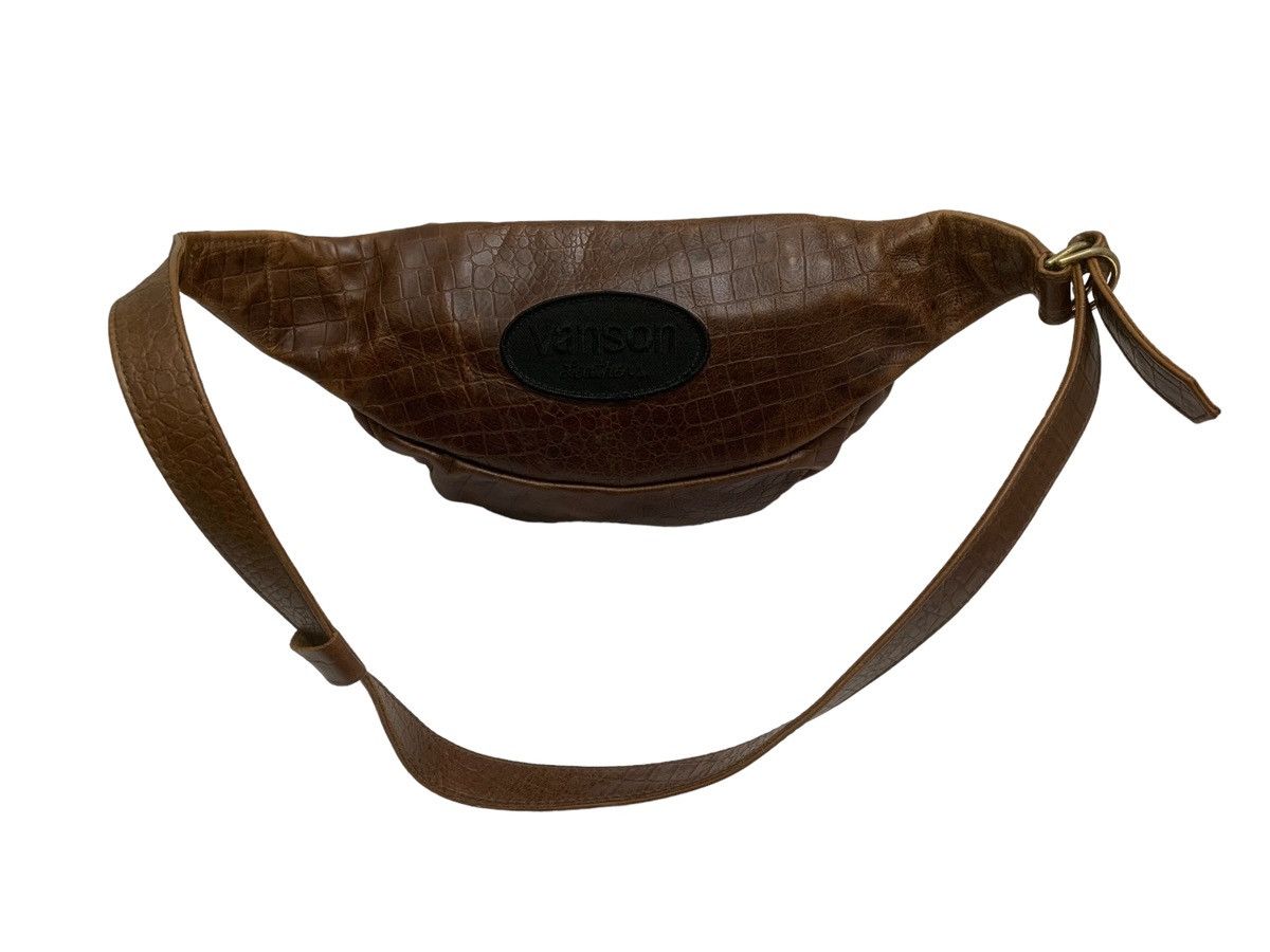 Japanese Brand × Vanson Leathers × Vintage RARE ‼️ Vanson Leathers Crossbody Bag Size ONE SIZE - 6 Thumbnail
